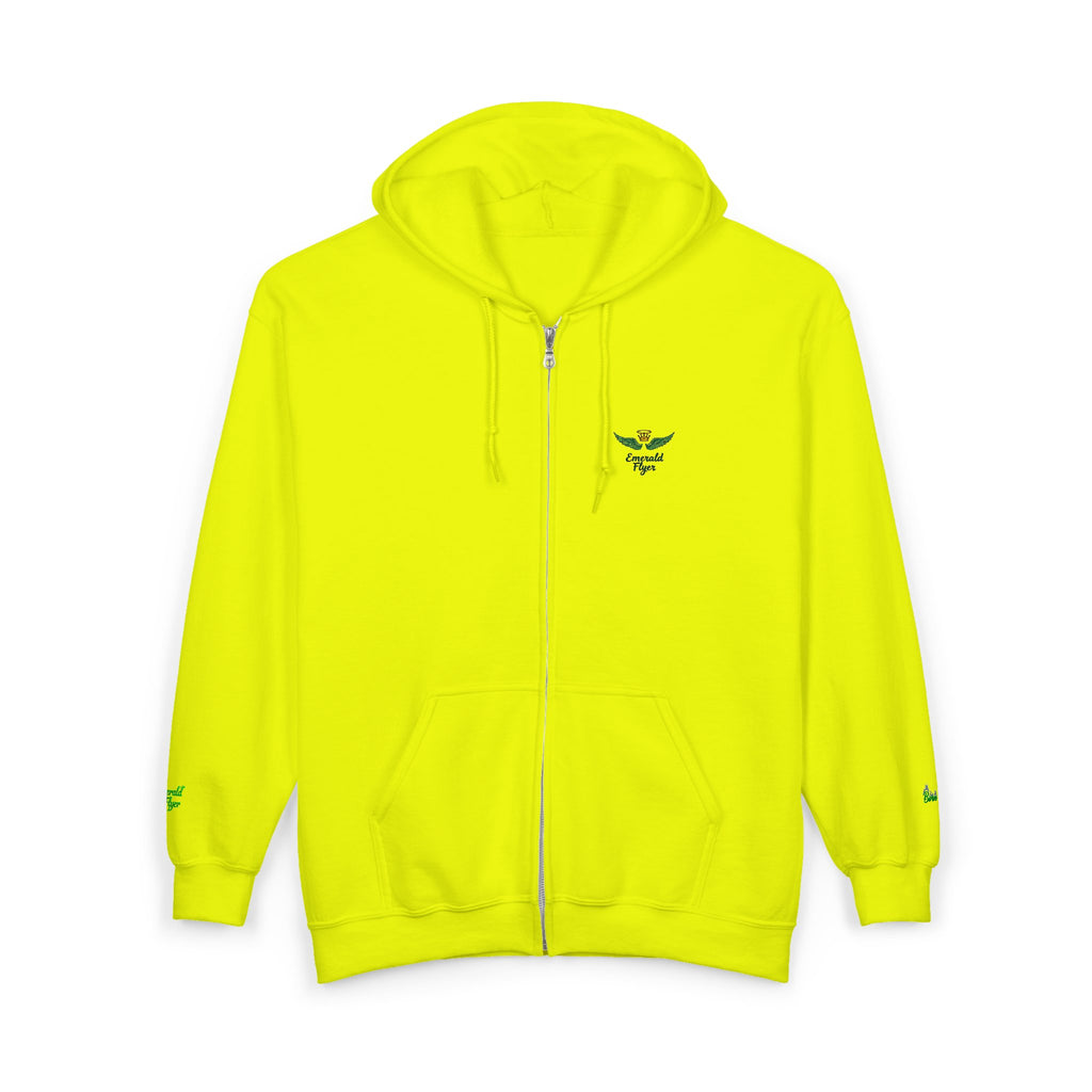 Emerald Flyer Zip Lux Cuff Emblem Sweatshirt