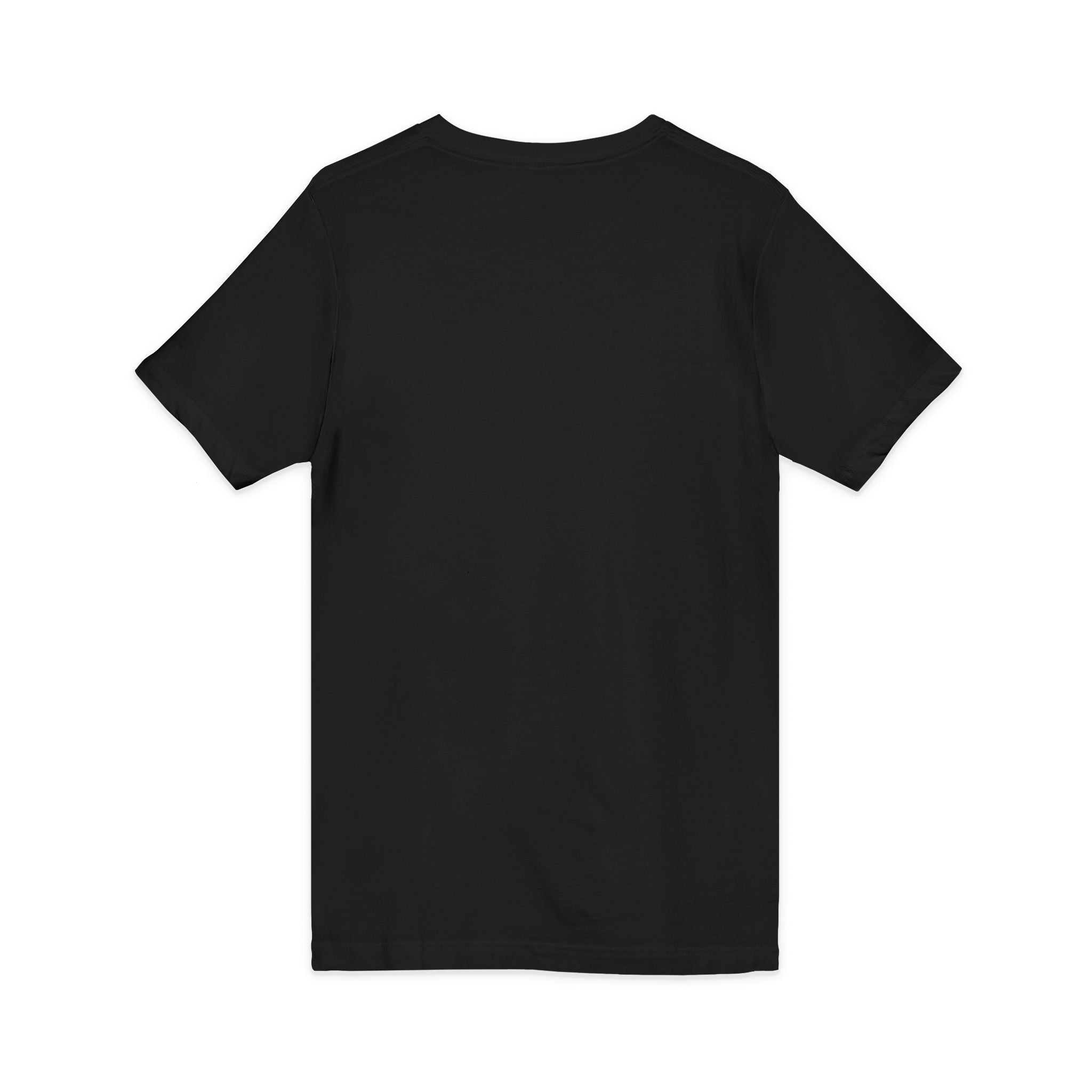 Minimal 'Grow Wild' V-Neck Tee — Small Leaf Chest Graphic, Eco Casual Shirt