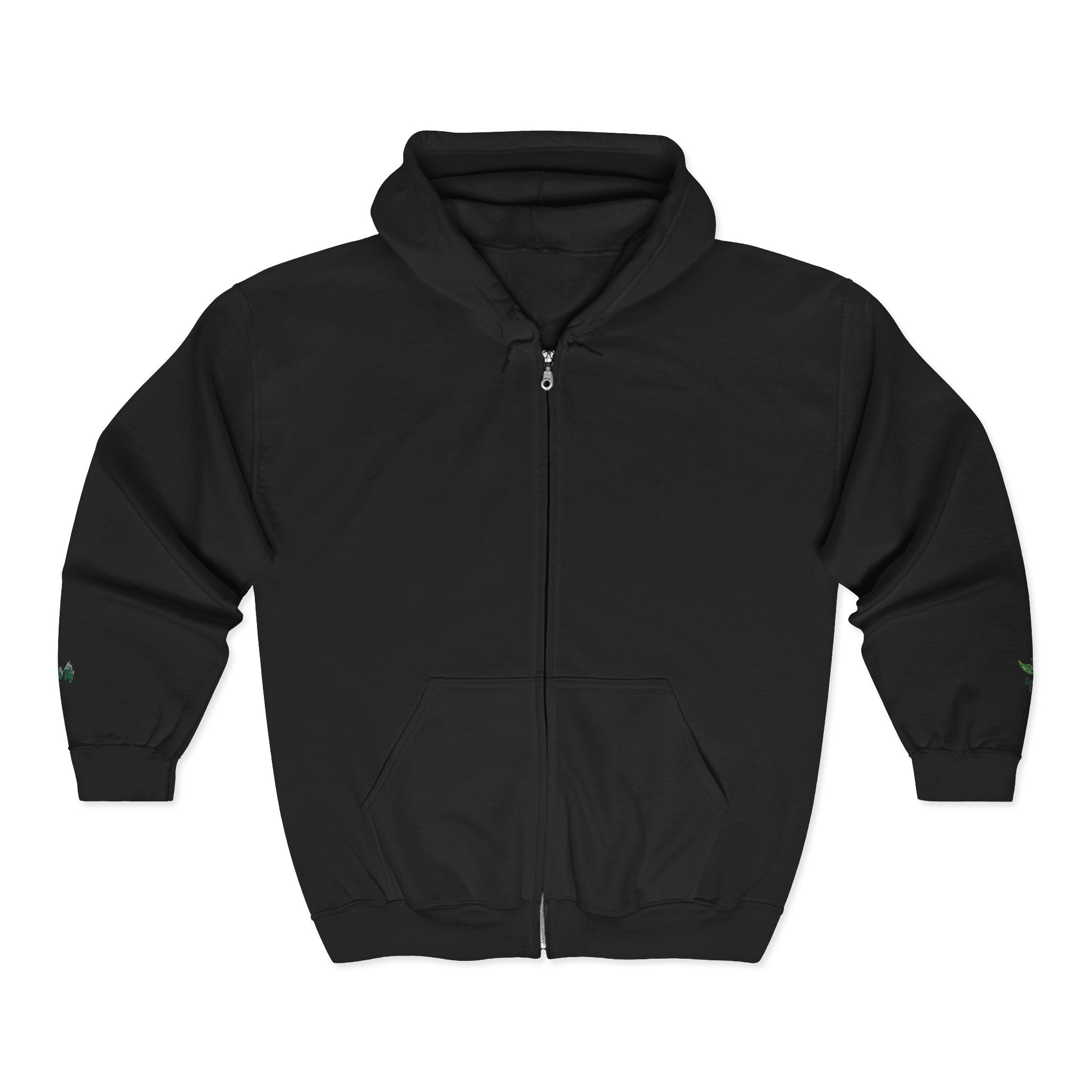 Emerald Flyer Zip Hoodie Cuff Logo