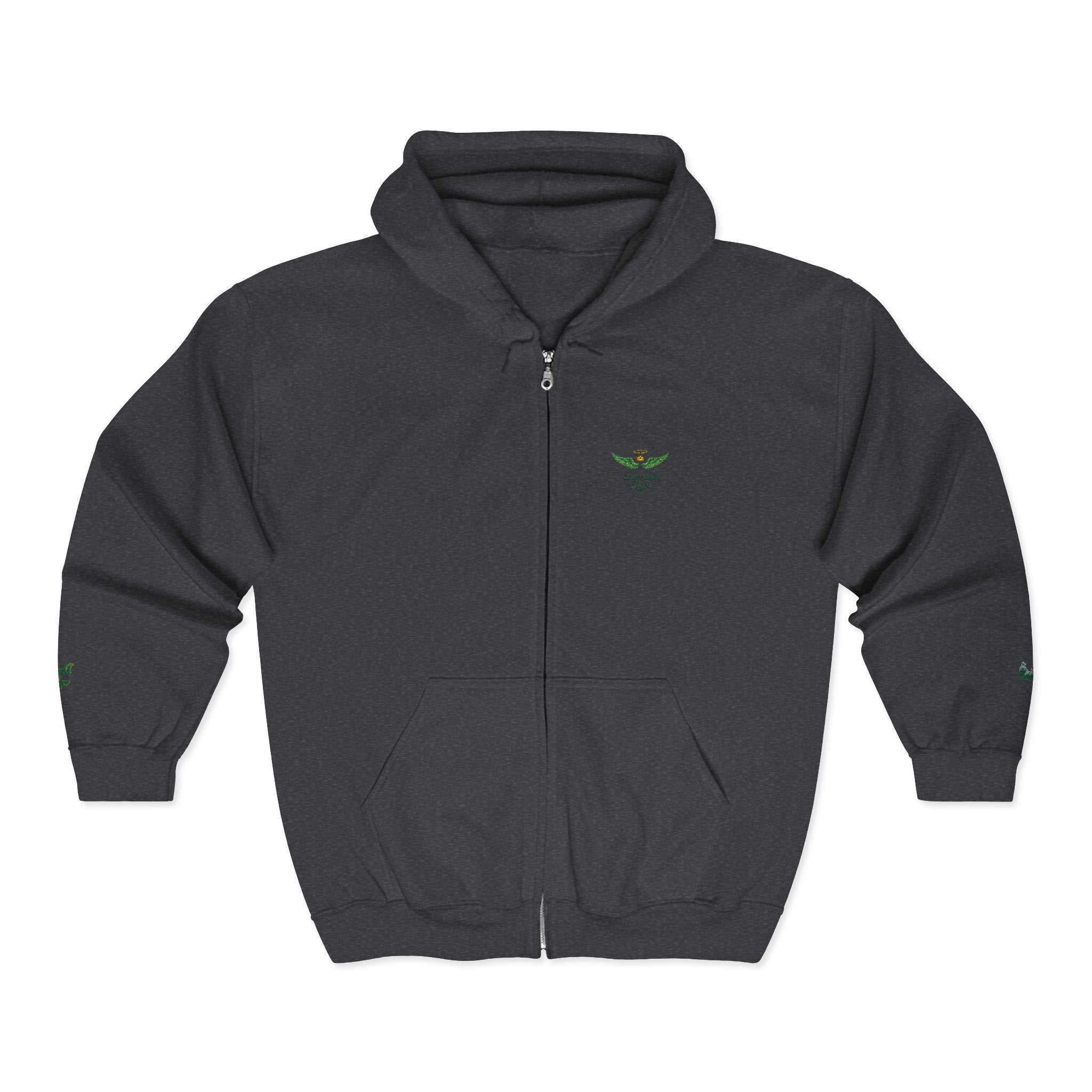 Emerald Flyer Zip Lux Cuff Emblem Sweatshirt