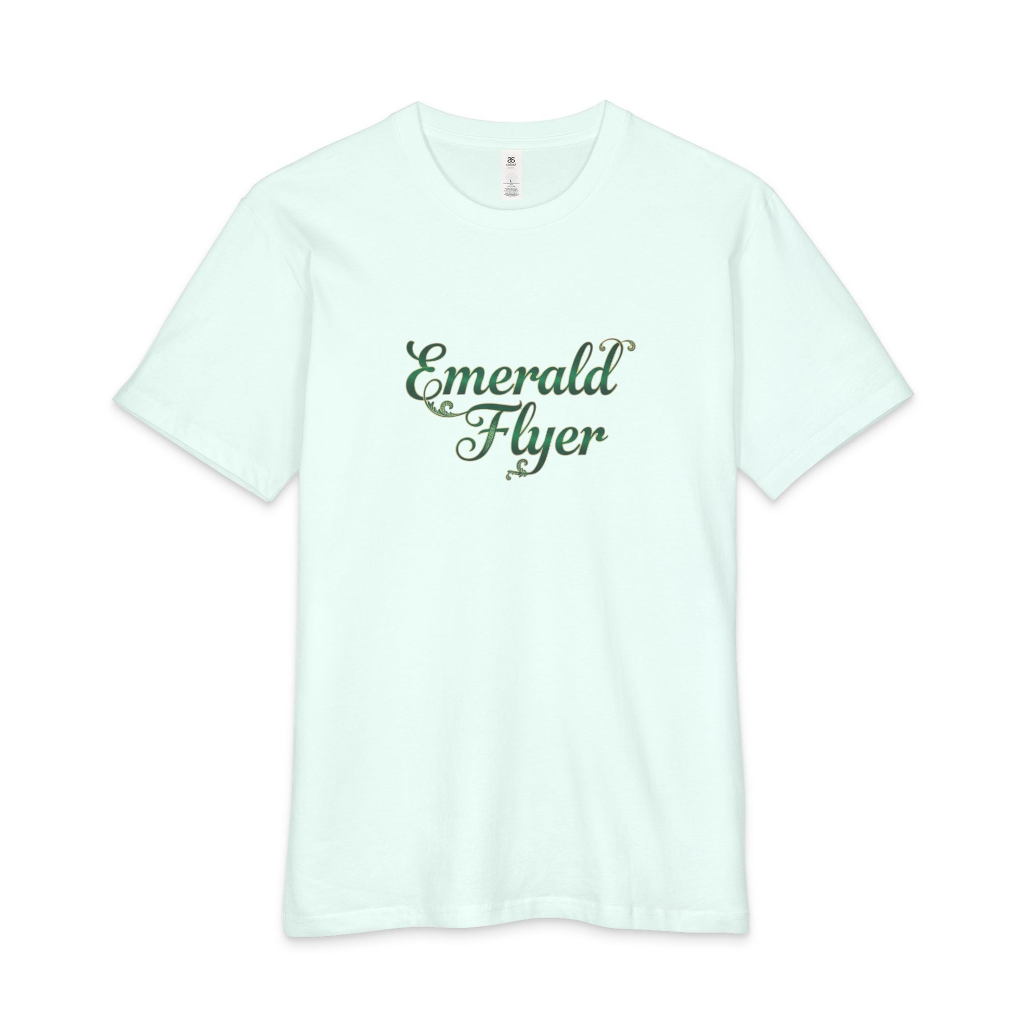 Emerald Flyer Tee — 'Born to Fly' Crown & Wings Graphic T-Shirt