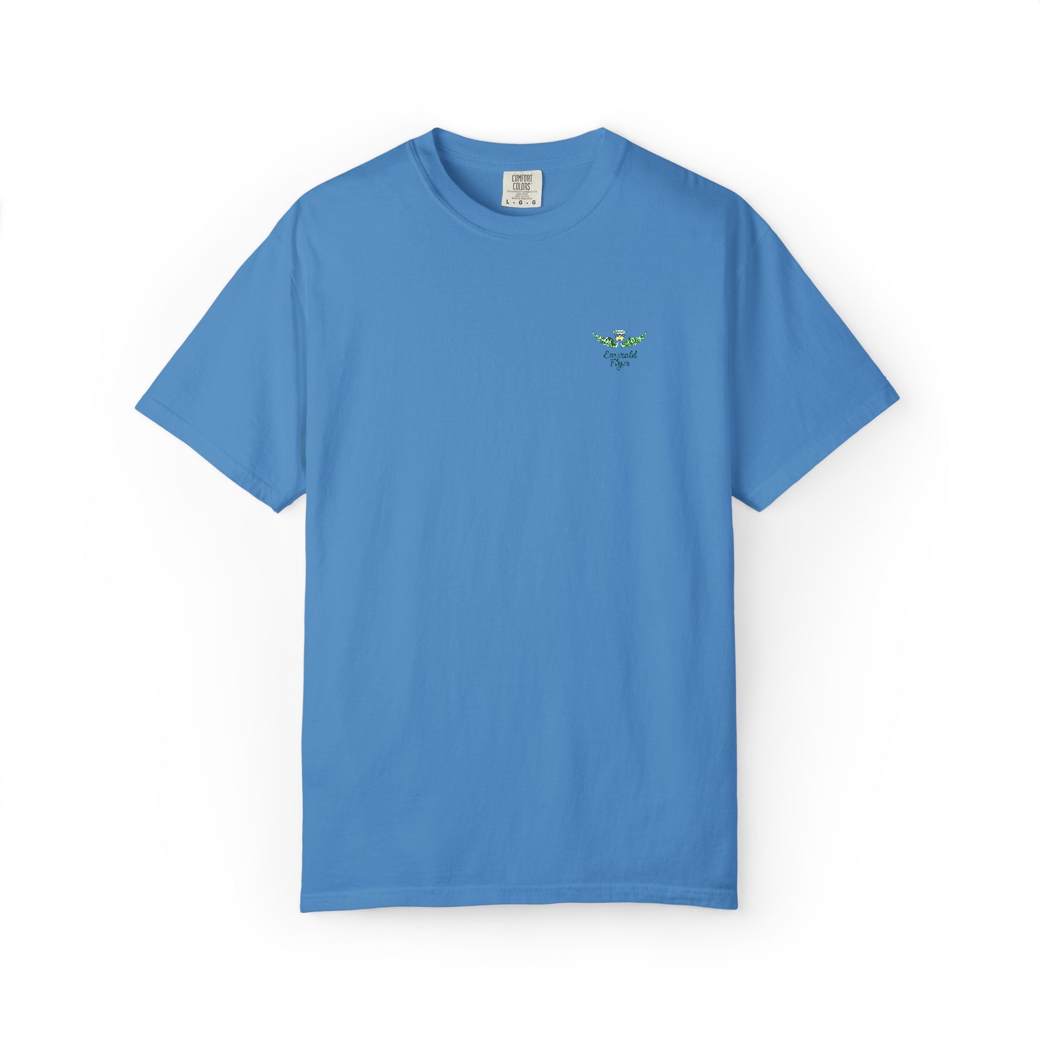 Emerald Flyer small print t-shirt