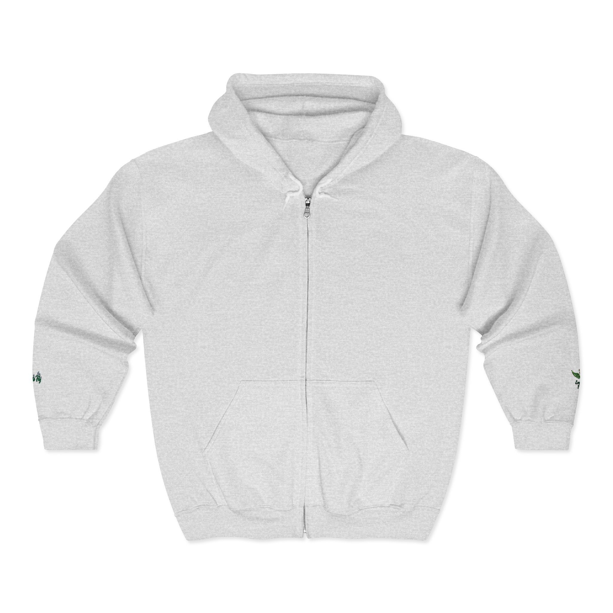 Emerald Flyer Zip Hoodie Cuff Logo