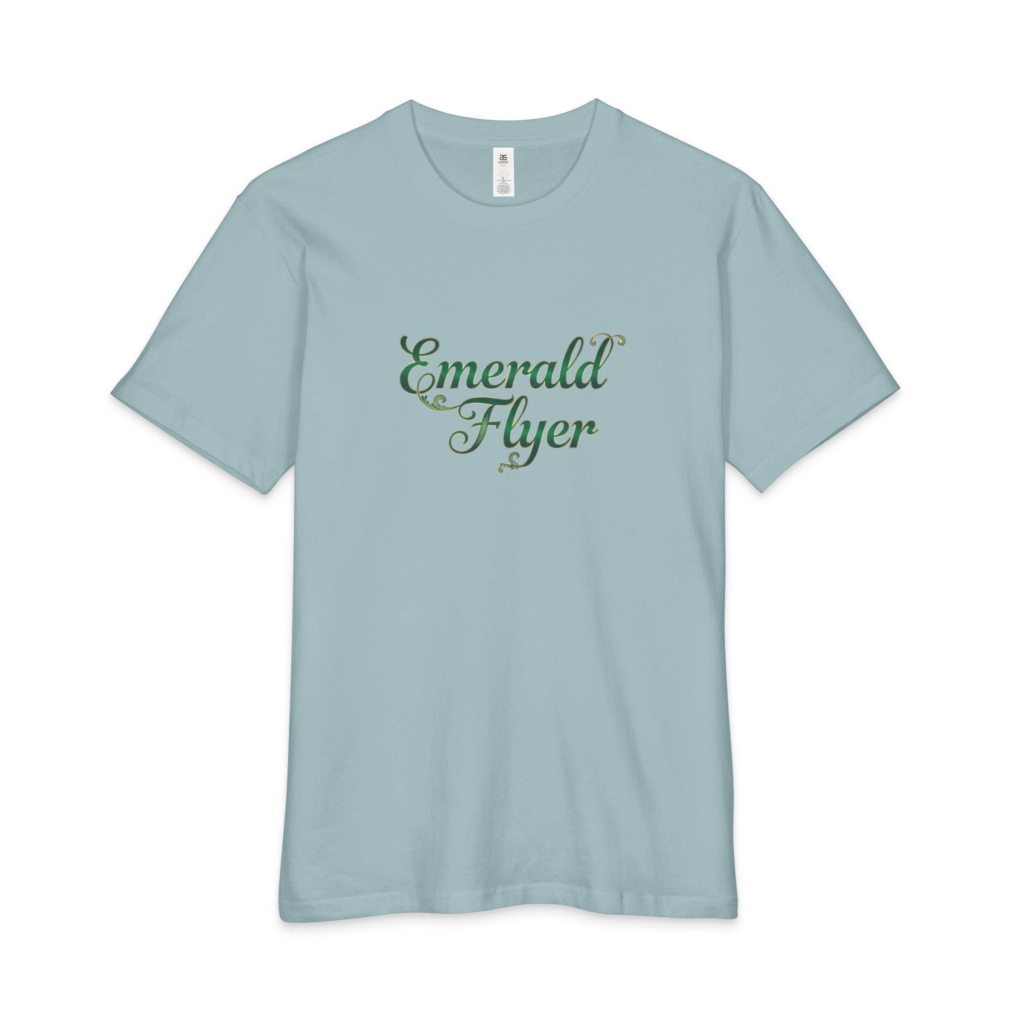 Emerald Flyer Tee — 'Born to Fly' Crown & Wings Graphic T-Shirt