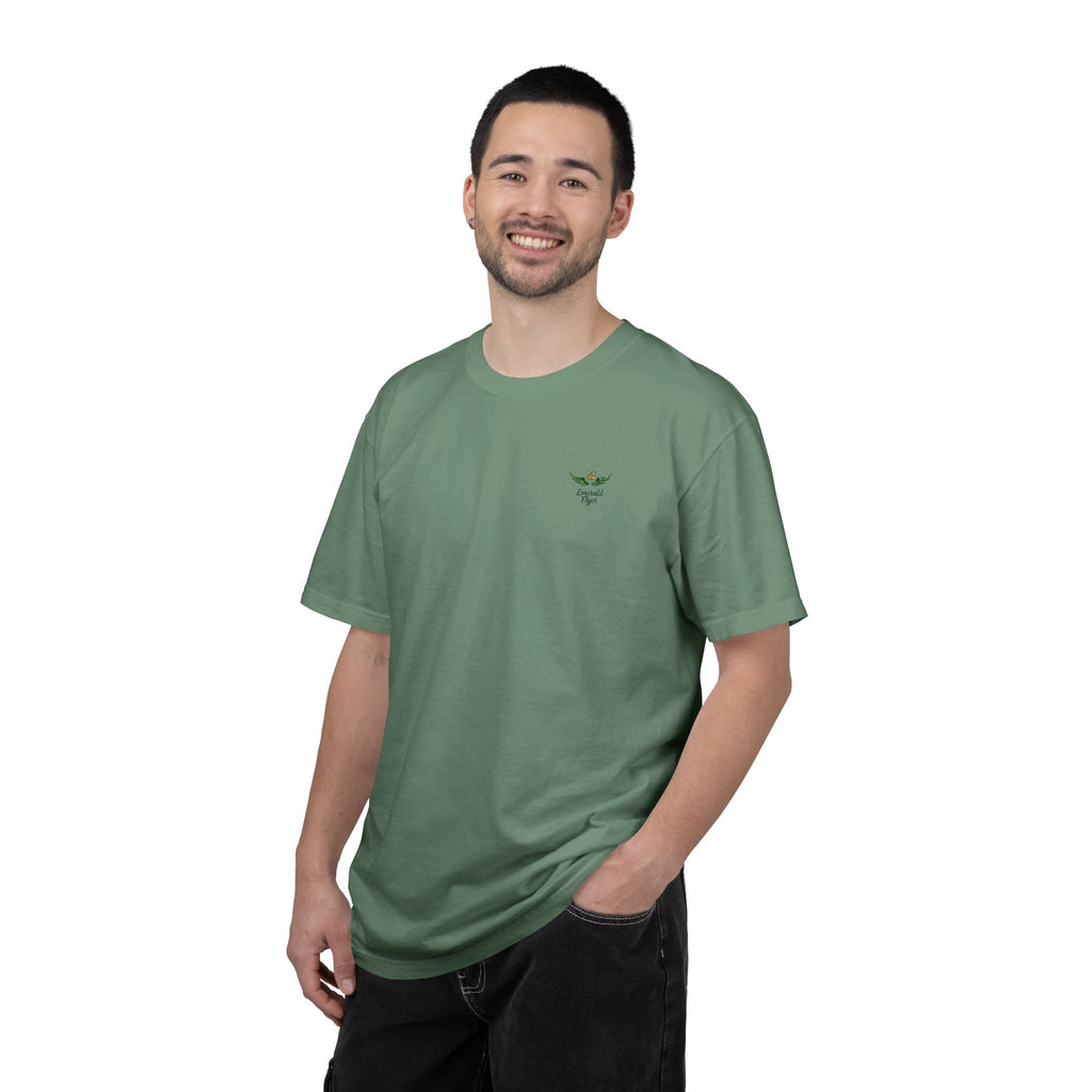 Emerald Flyer small print t-shirt