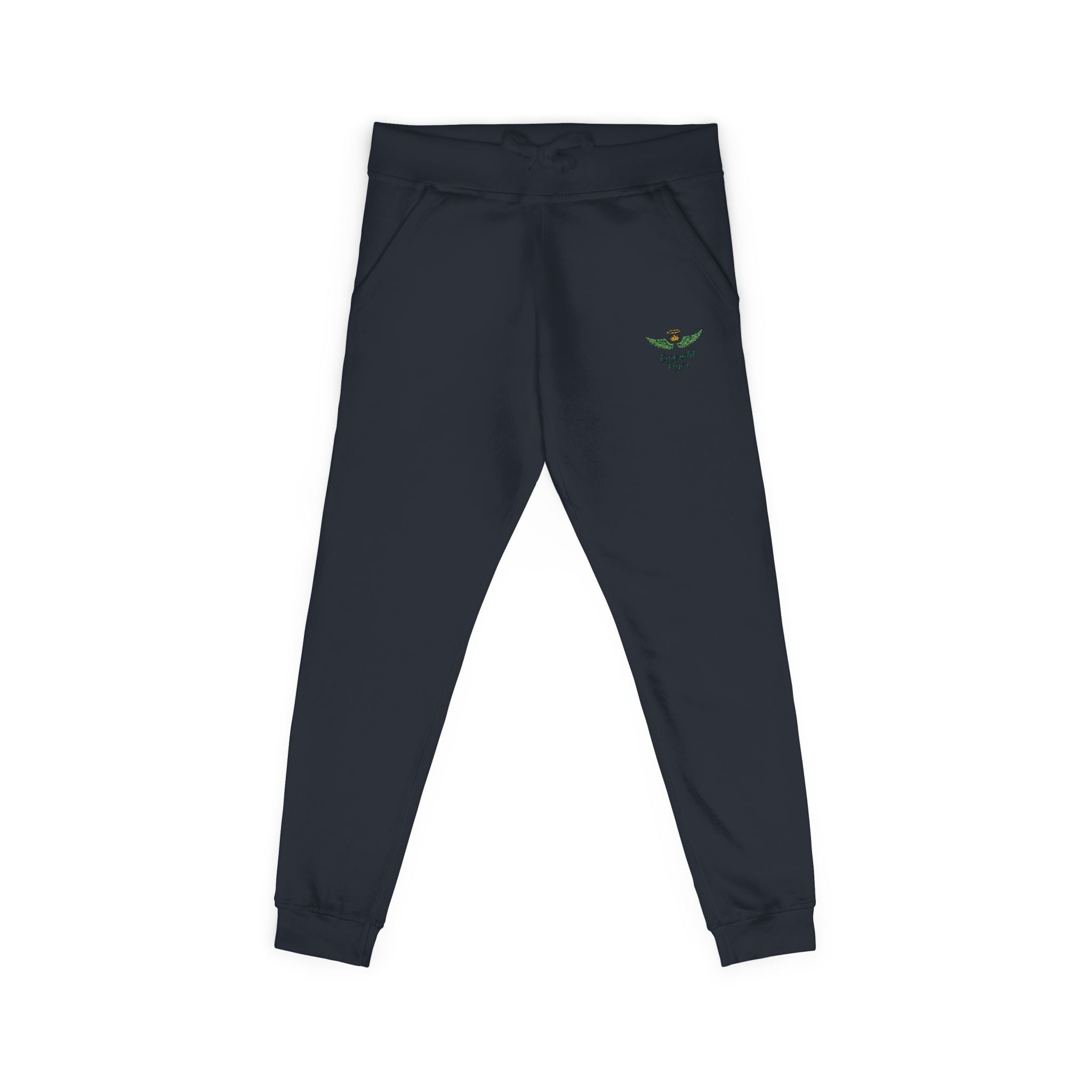 Embroidered Rose Pink Sweatpants | Cozy Fleece Joggers