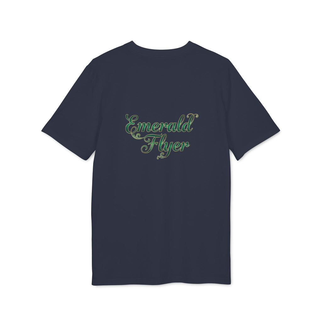 Emerald Flyer T-Shirt — Winged Gem Graphic "Born To Fly"