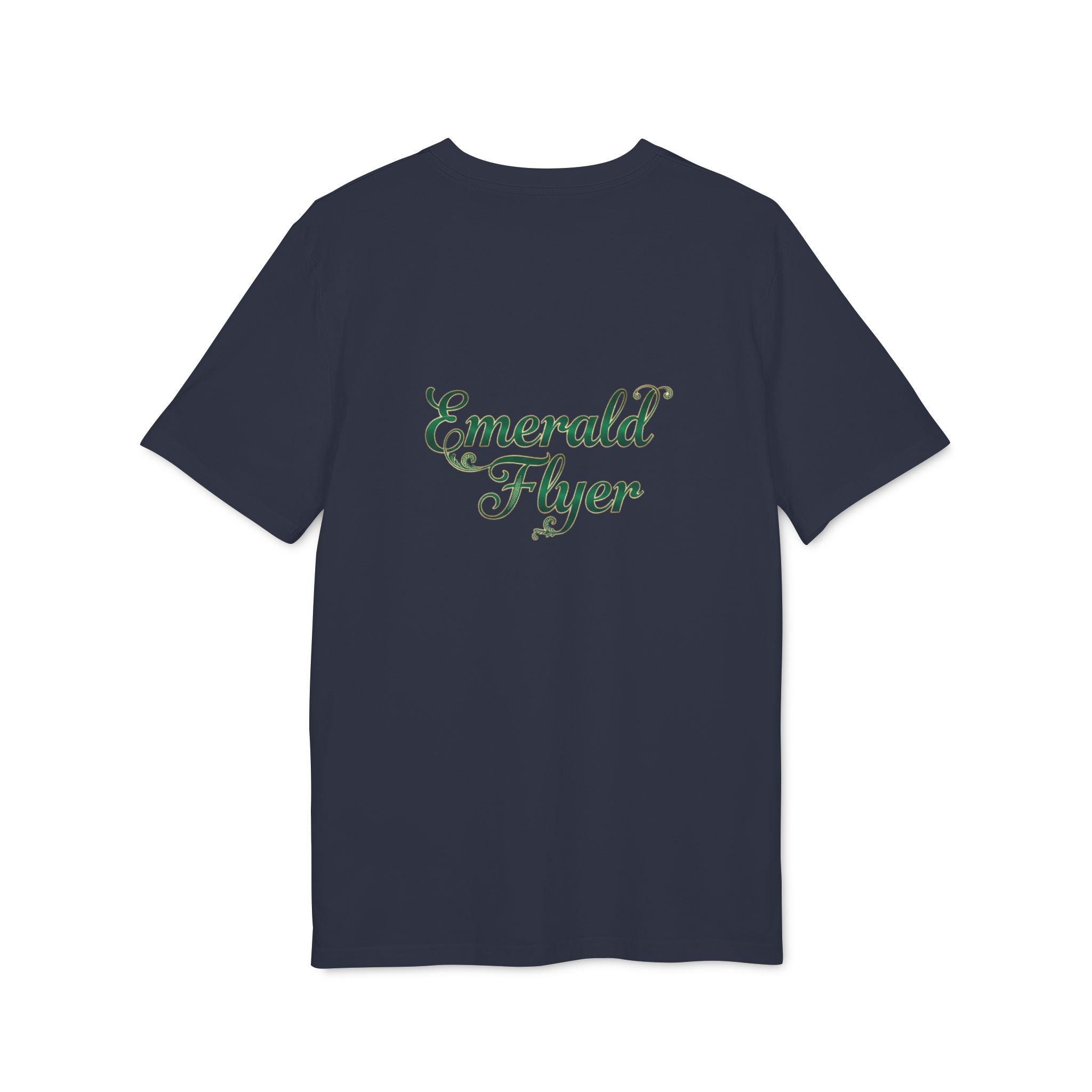 Emerald Flyer T-Shirt — Winged Gem Graphic "Born To Fly"