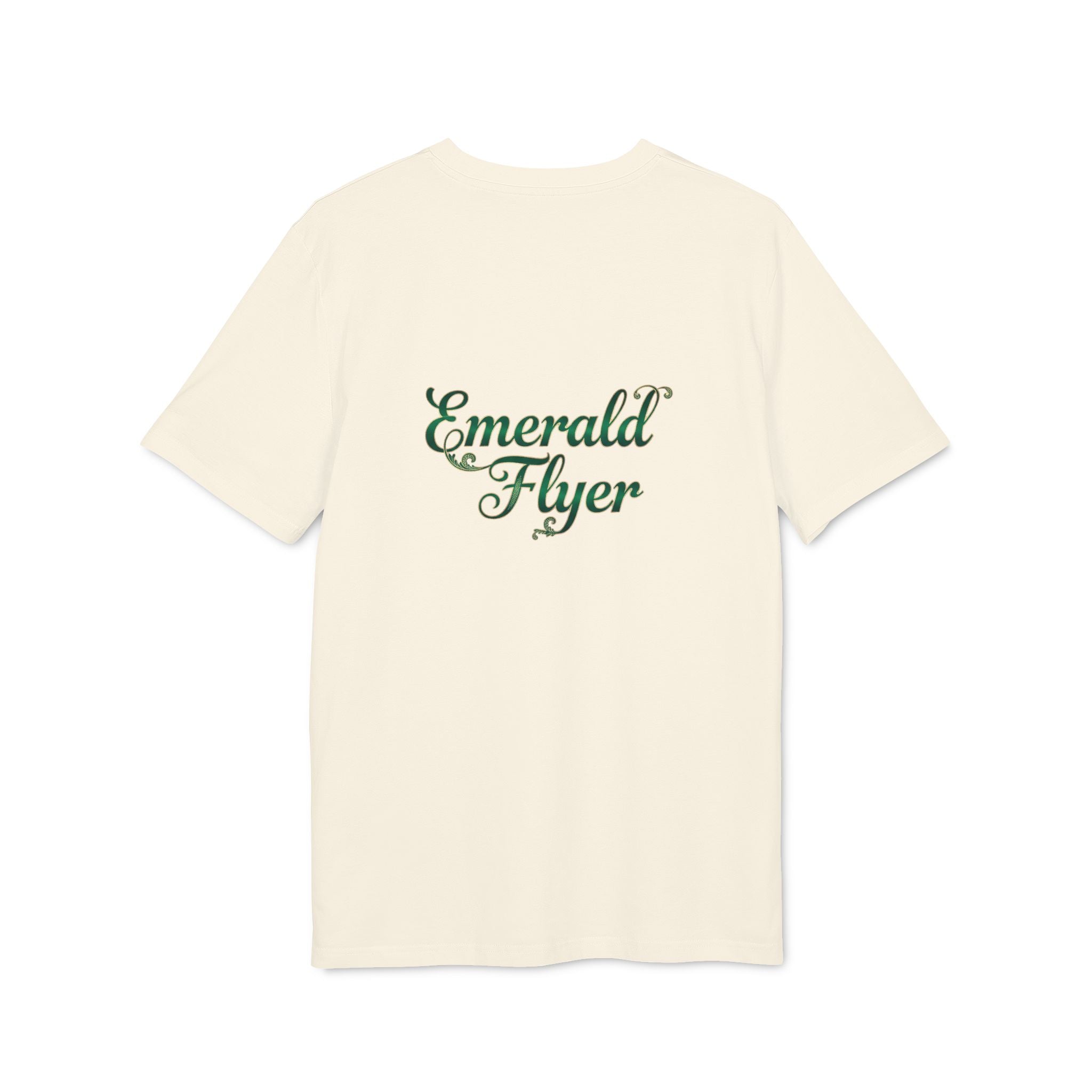 Emerald Flyer T-Shirt — Winged Gem Graphic "Born To Fly"
