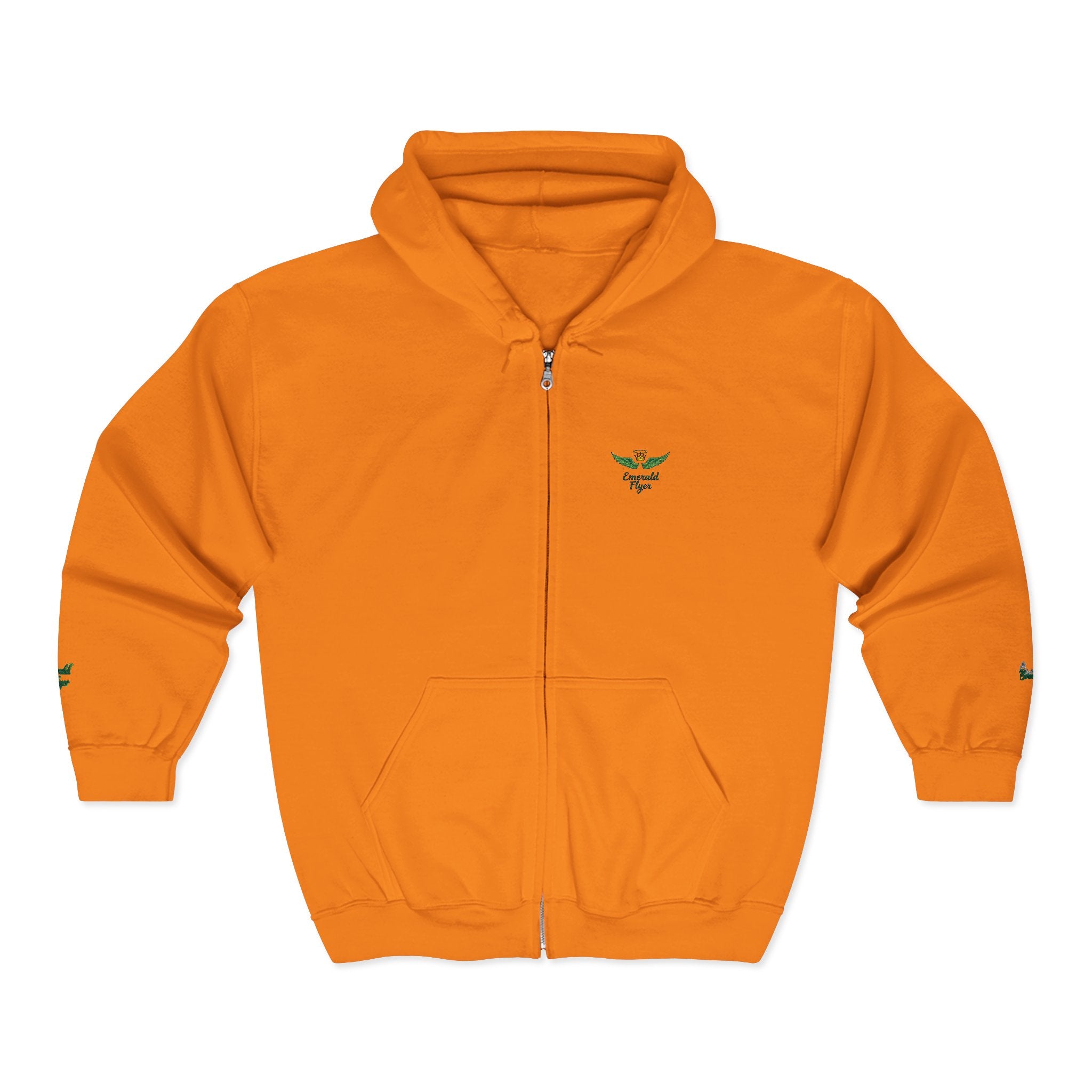 Emerald Flyer Zip Lux Cuff Emblem Sweatshirt