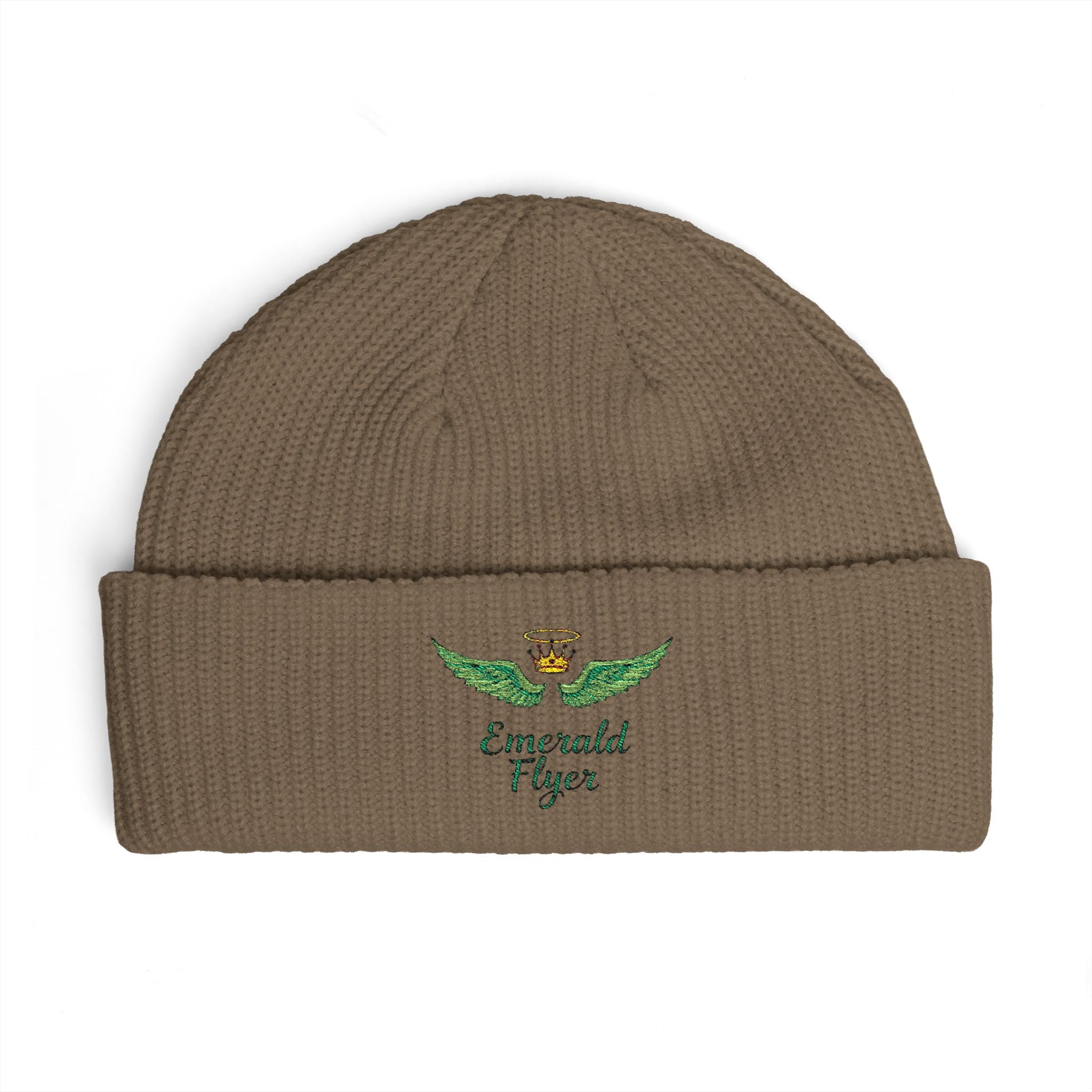 Emerald Flyer logo Cuff Beanie