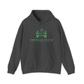 Emerald Flyer Hoodie — Green Angel Wings Pullover with 'Born to Fly' Sleeve