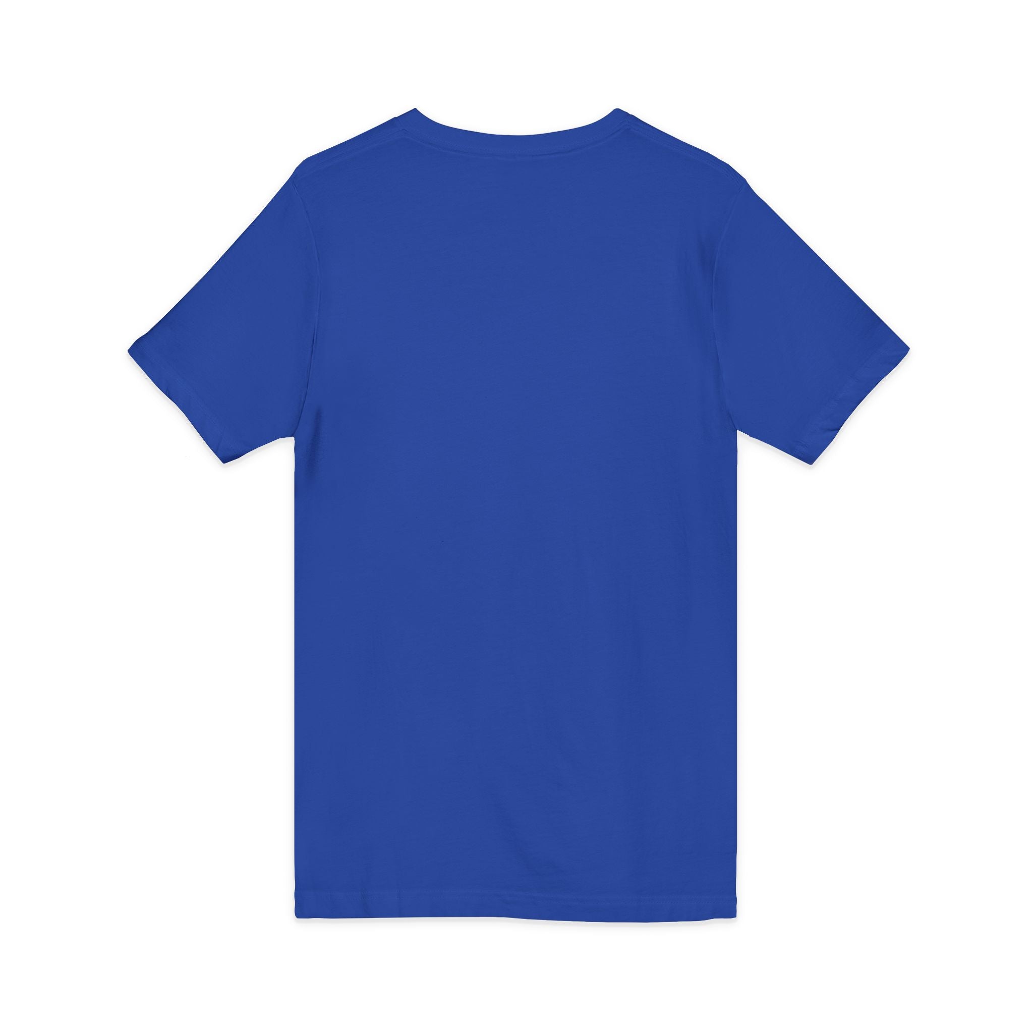 Minimal 'Grow Wild' V-Neck Tee — Small Leaf Chest Graphic, Eco Casual Shirt