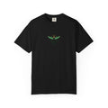 Emerald Tiger T‑Shirt — Green Winged Crown 'Born to Fly' Graphic Tee