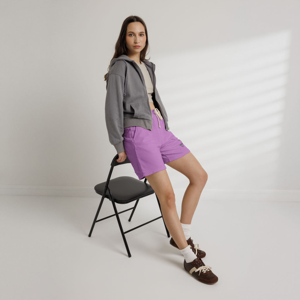 Emerald Flyer Fleece Sweat Shorts — Lightweight Garment-Dyed Lounge Shorts