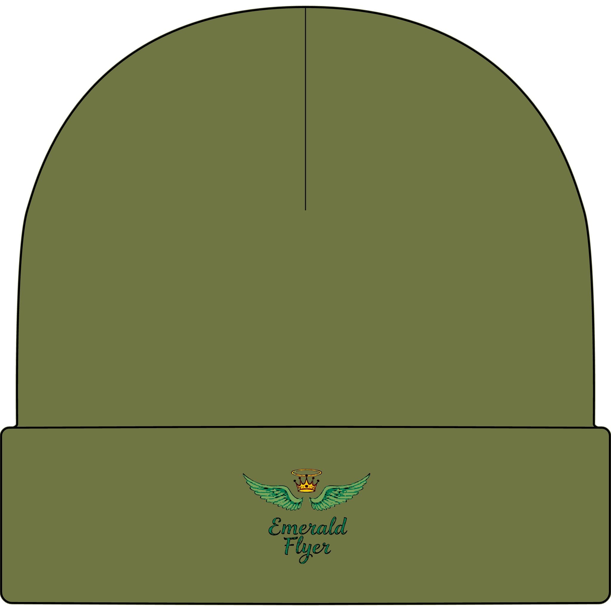 Emerald Flyer Cuff Beanie