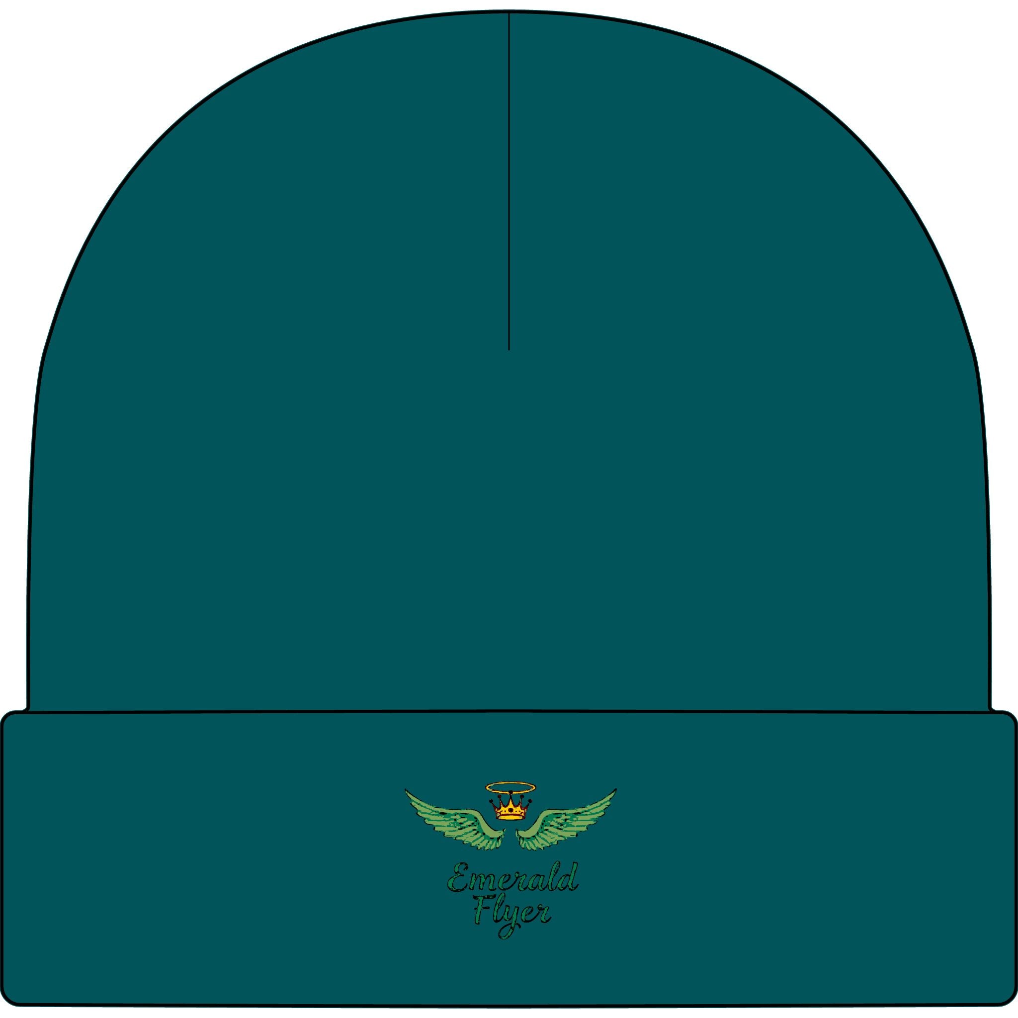 Emerald Flyer Cuff Beanie