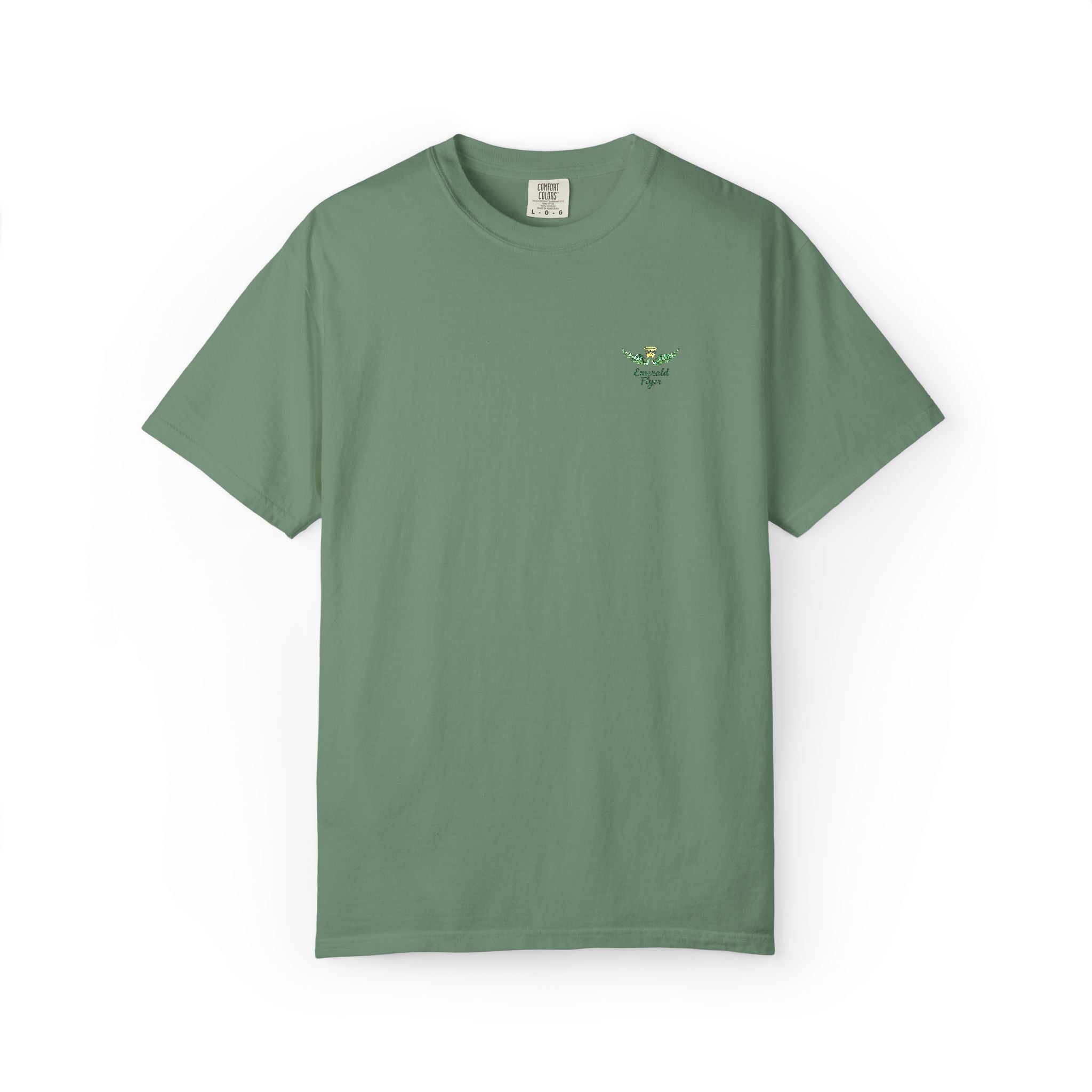 Emerald Flyer small print t-shirt