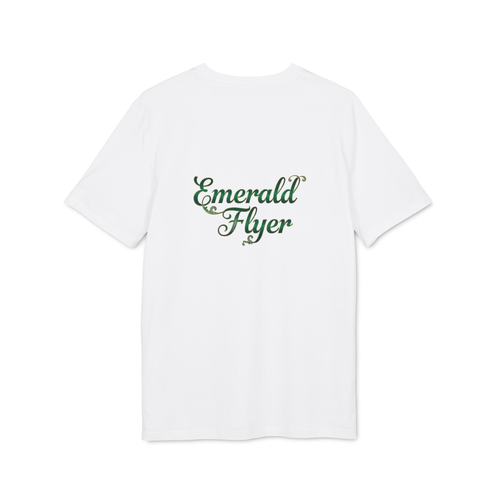 Emerald Flyer T-Shirt — Winged Gem Graphic "Born To Fly"