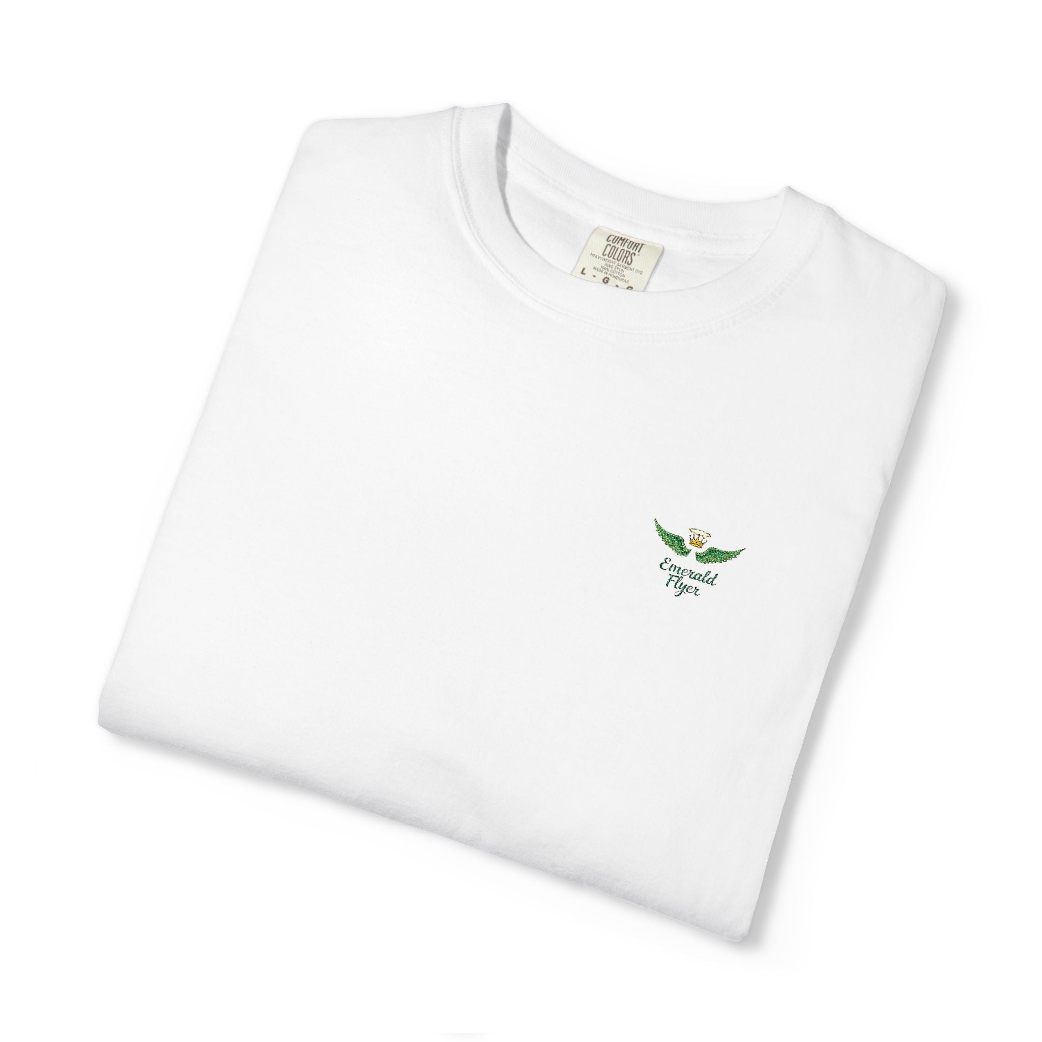Emerald Flyer small print t-shirt