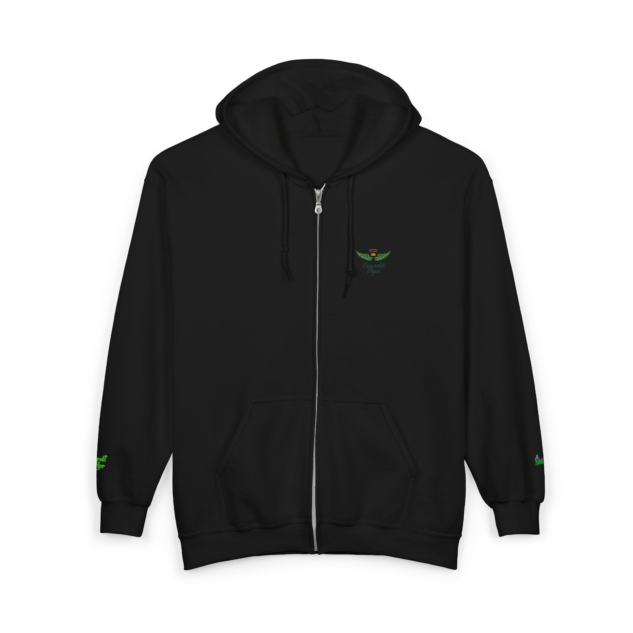 Emerald Flyer Zip Lux Cuff Emblem Sweatshirt