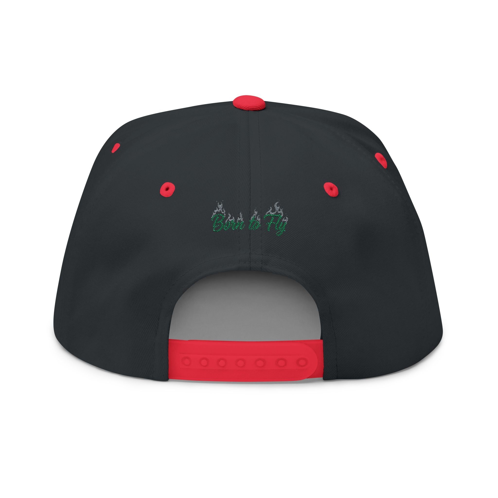 Emerald Flyer winged crown embroidery Flat Bill Cap | baseball snapback