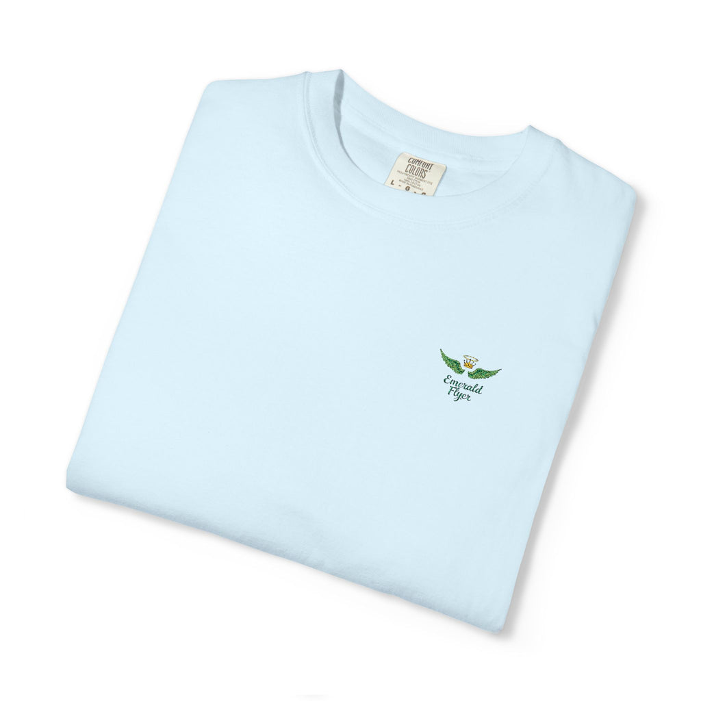 Emerald Flyer small print t-shirt