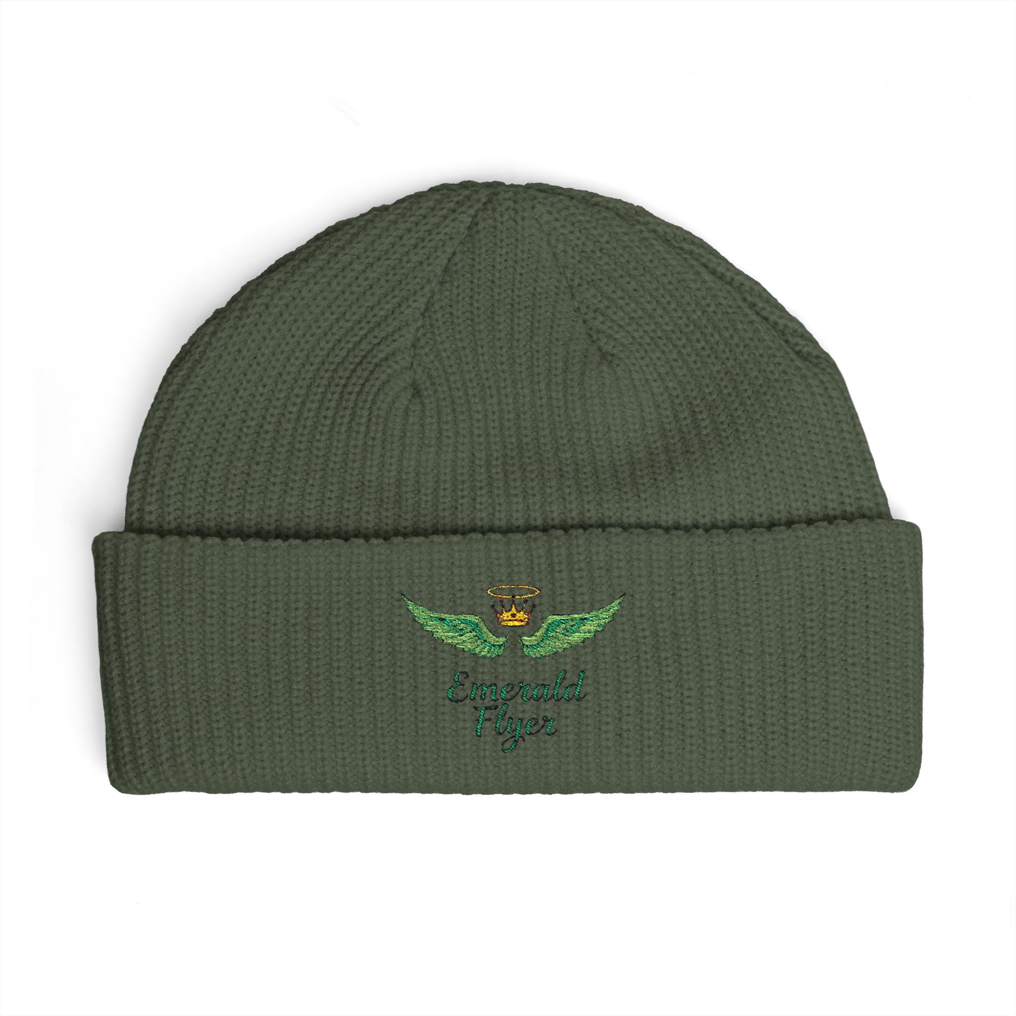 Emerald Flyer logo Cuff Beanie