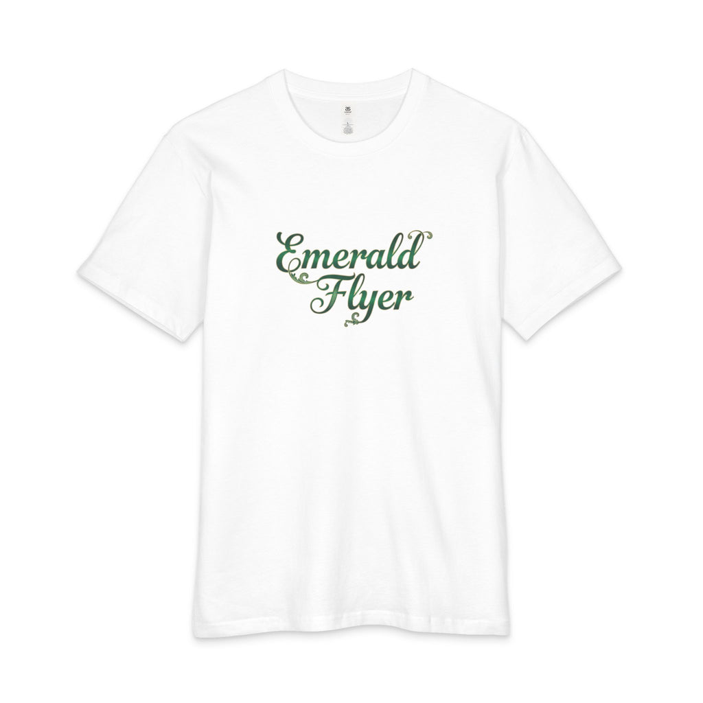 Emerald Flyer Tee — 'Born to Fly' Crown & Wings Graphic T-Shirt