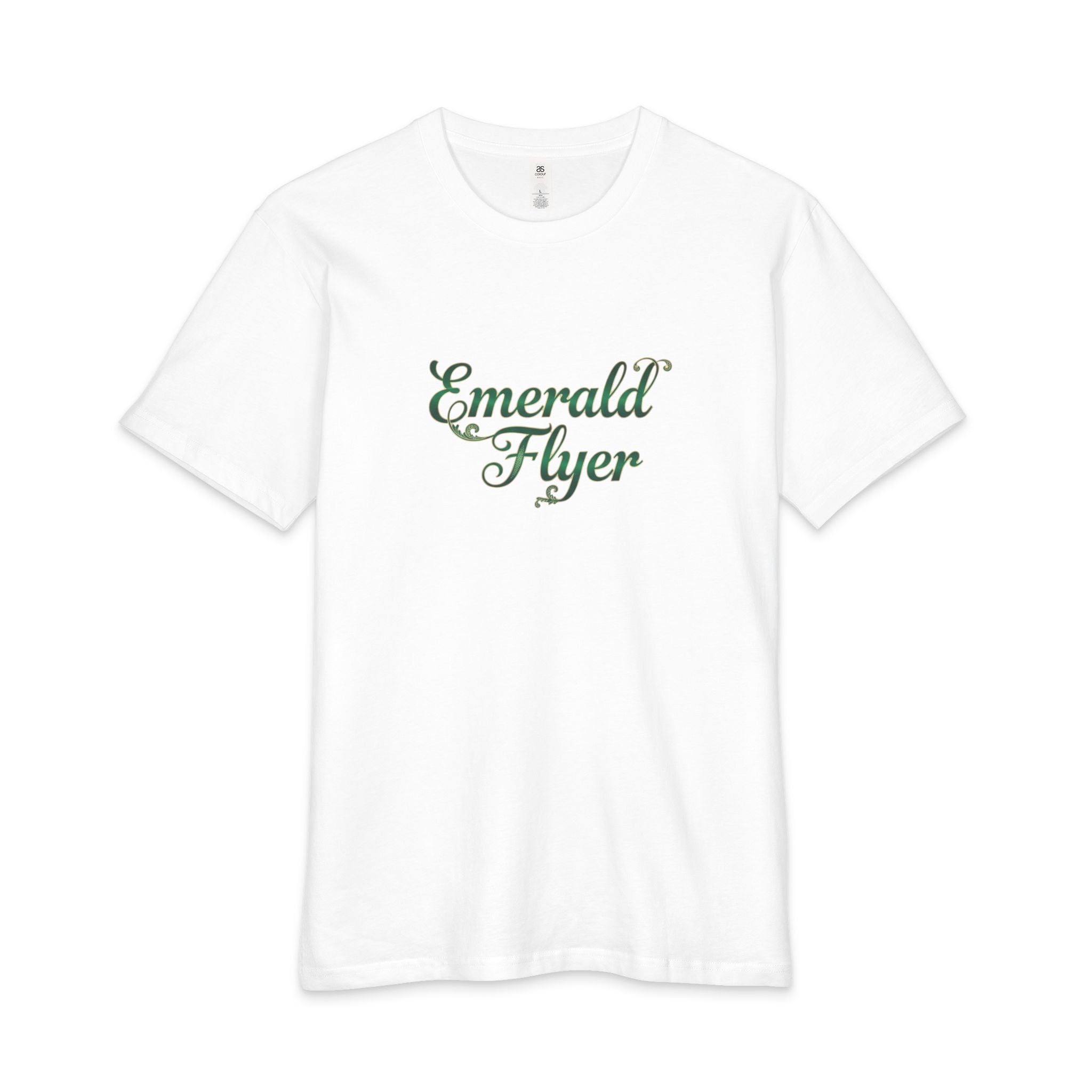Emerald Flyer Tee — 'Born to Fly' Crown & Wings Graphic T-Shirt
