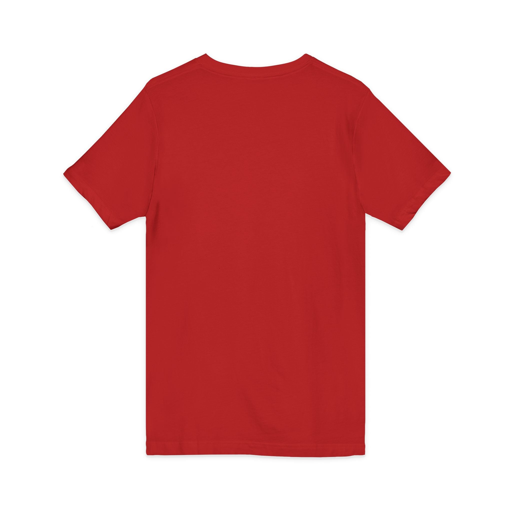 Minimal 'Grow Wild' V-Neck Tee — Small Leaf Chest Graphic, Eco Casual Shirt