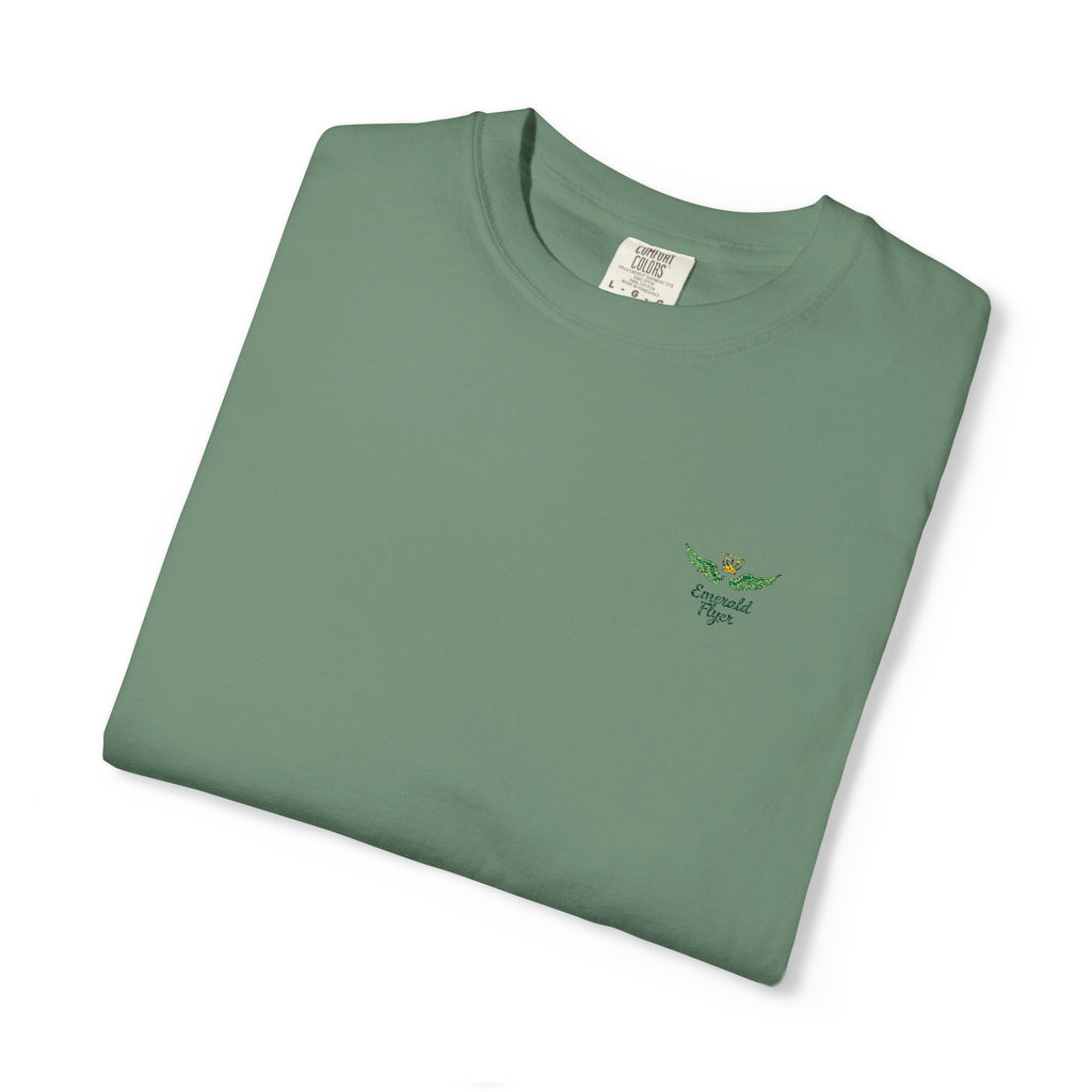 Emerald Flyer small print t-shirt