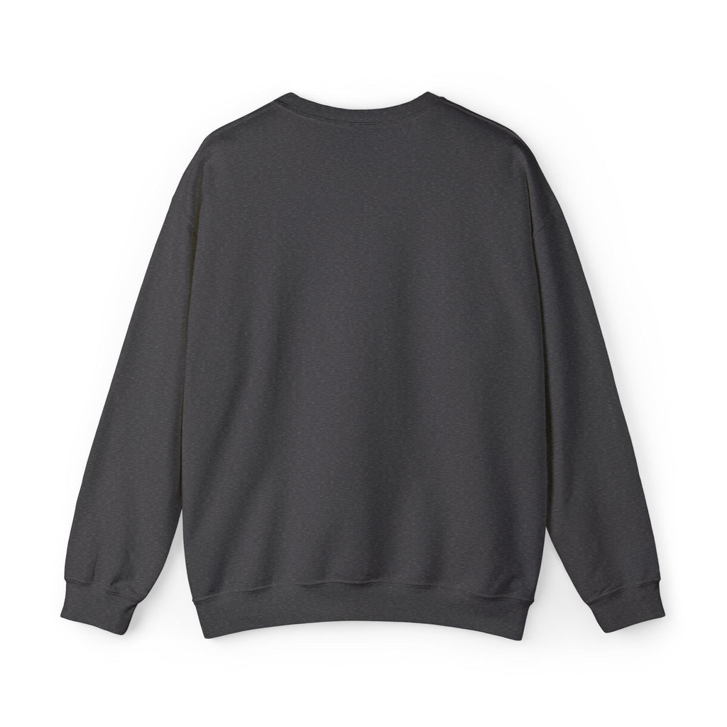 White Crewneck Sweatshirt with Tiny Green Plant Embroidery – “Plant Babe” Minimal Floral Design