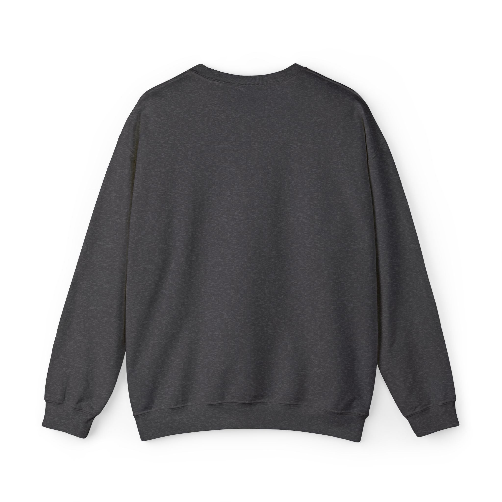 White Crewneck Sweatshirt with Tiny Green Plant Embroidery – “Plant Babe” Minimal Floral Design