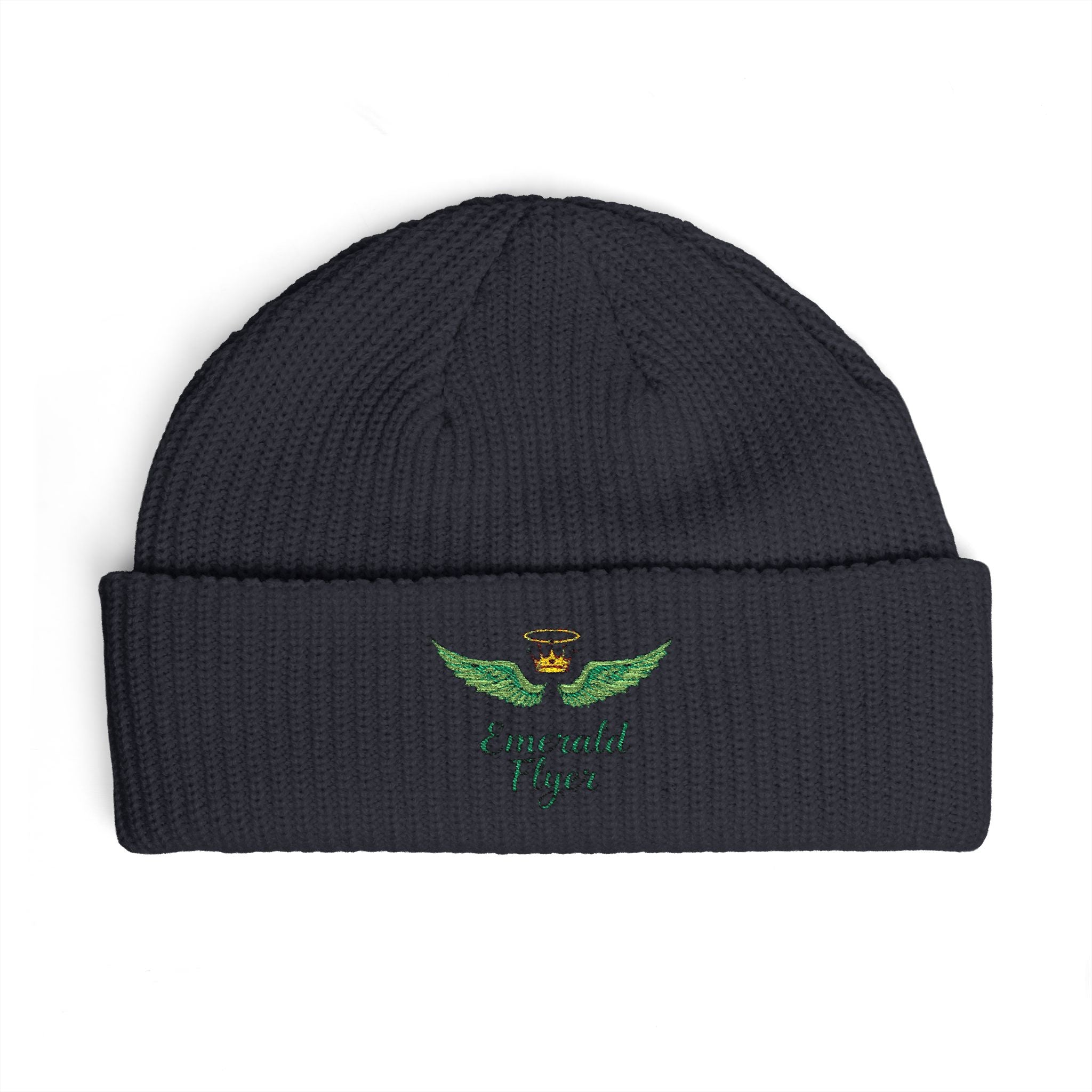 Emerald Flyer logo Cuff Beanie