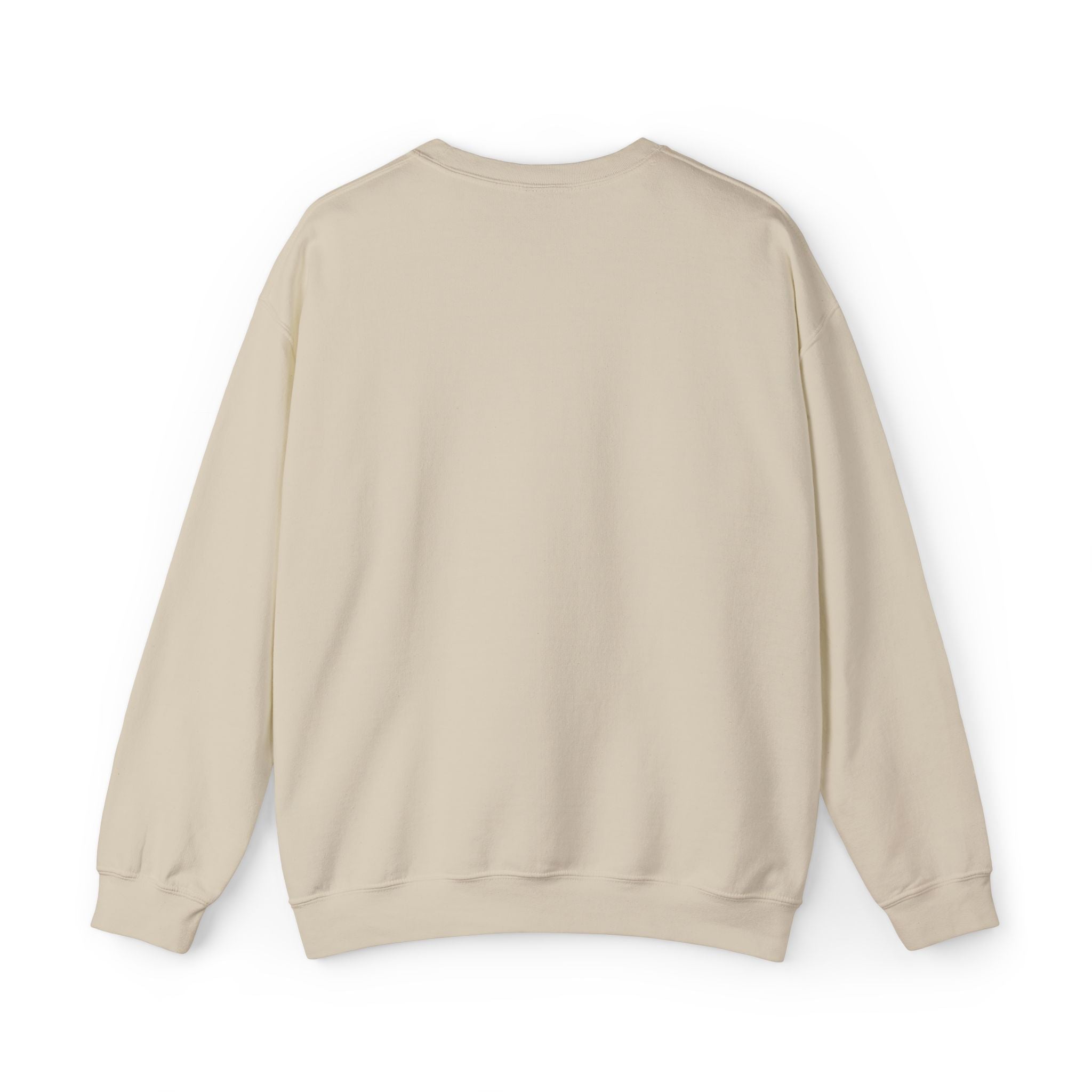 White Crewneck Sweatshirt with Tiny Green Plant Embroidery – “Plant Babe” Minimal Floral Design