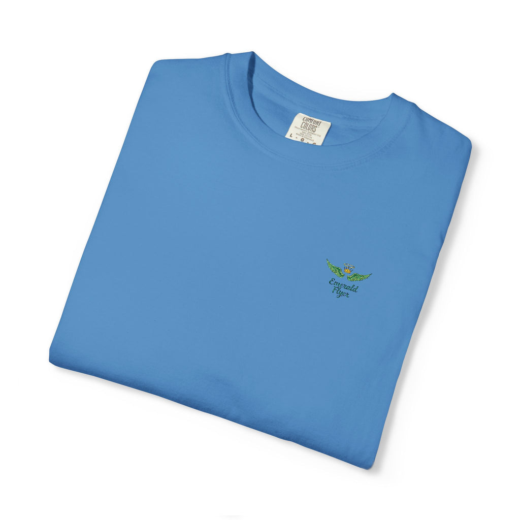 Emerald Flyer small print t-shirt