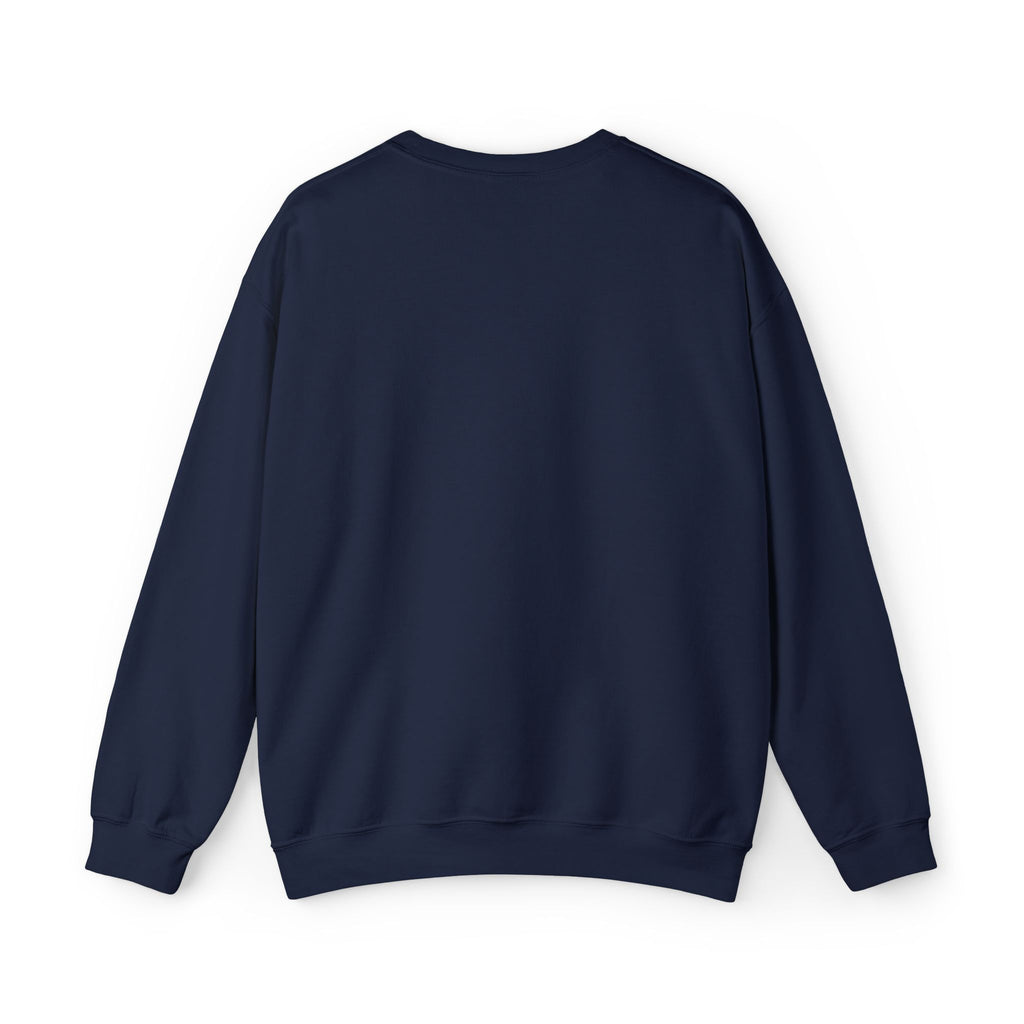 White Crewneck Sweatshirt with Tiny Green Plant Embroidery – “Plant Babe” Minimal Floral Design
