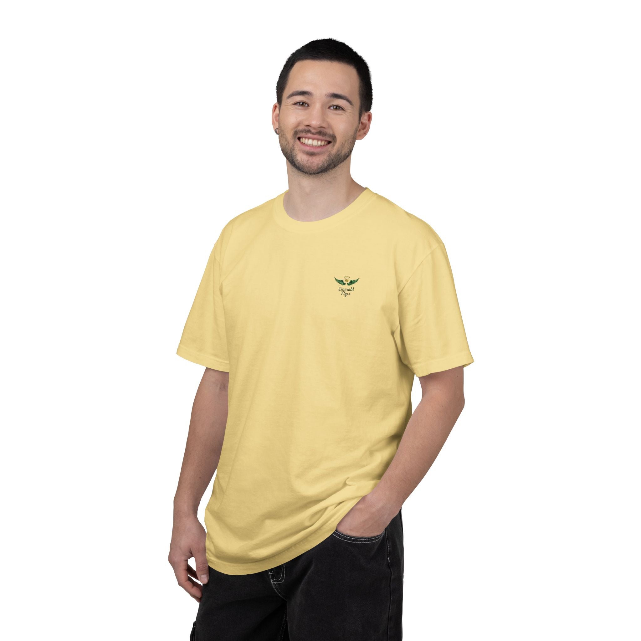 Emerald Flyer small print t-shirt