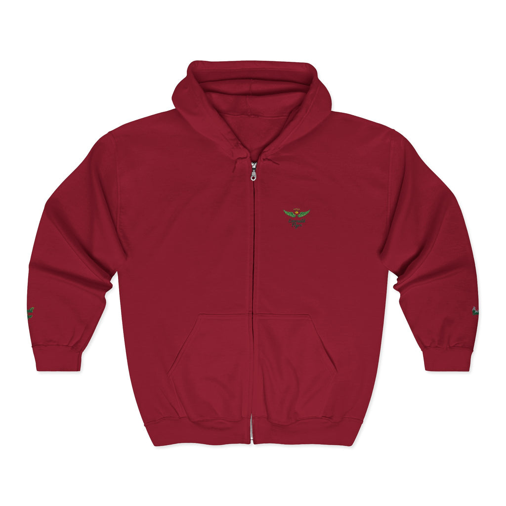 Emerald Flyer Zip Lux Cuff Emblem Sweatshirt