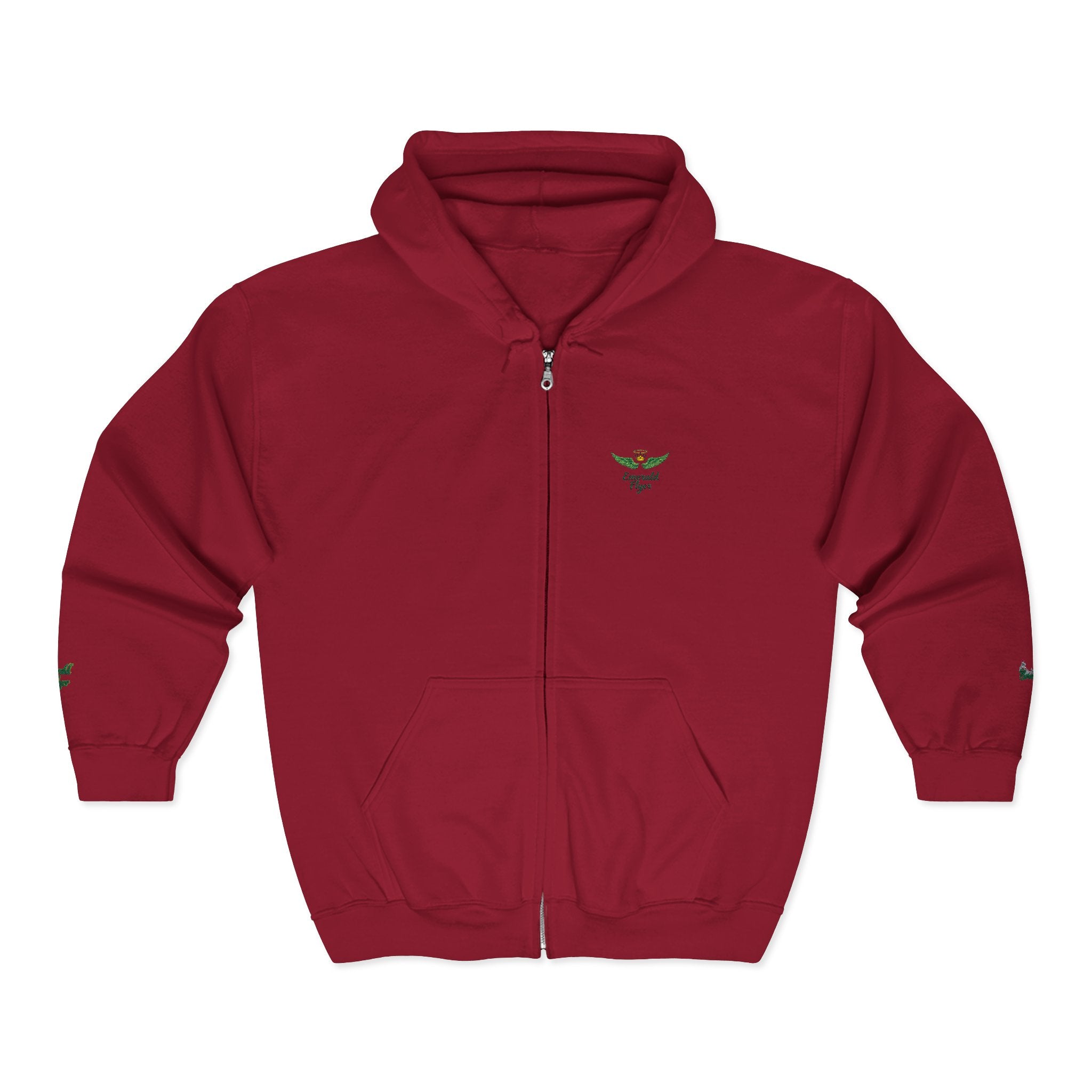 Emerald Flyer Zip Lux Cuff Emblem Sweatshirt
