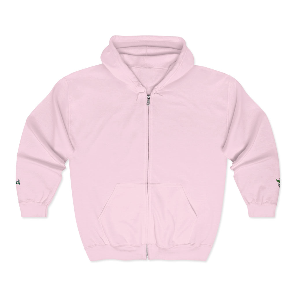 Emerald Flyer Zip Hoodie Cuff Logo