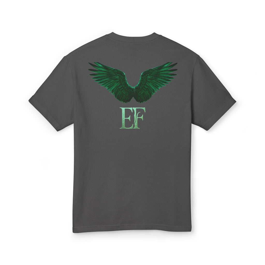 Emerald Flyer Tee — 'Emerald Flyer' Wings Graphic Cotton T-Shirt