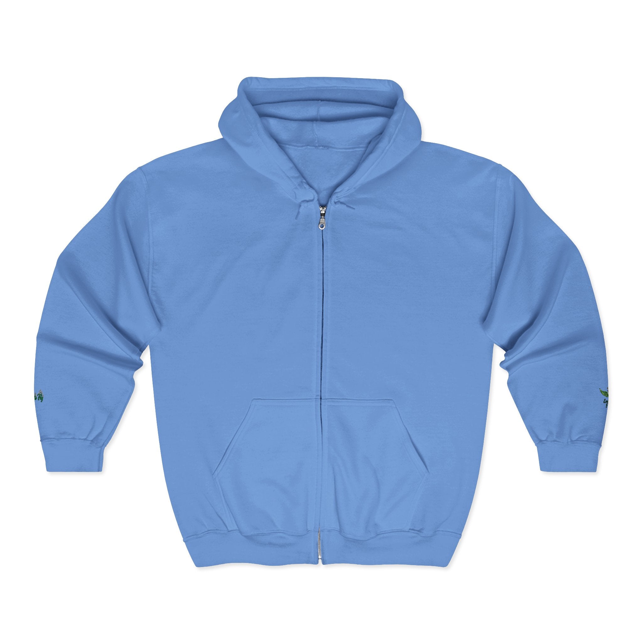 Emerald Flyer Zip Hoodie Cuff Logo