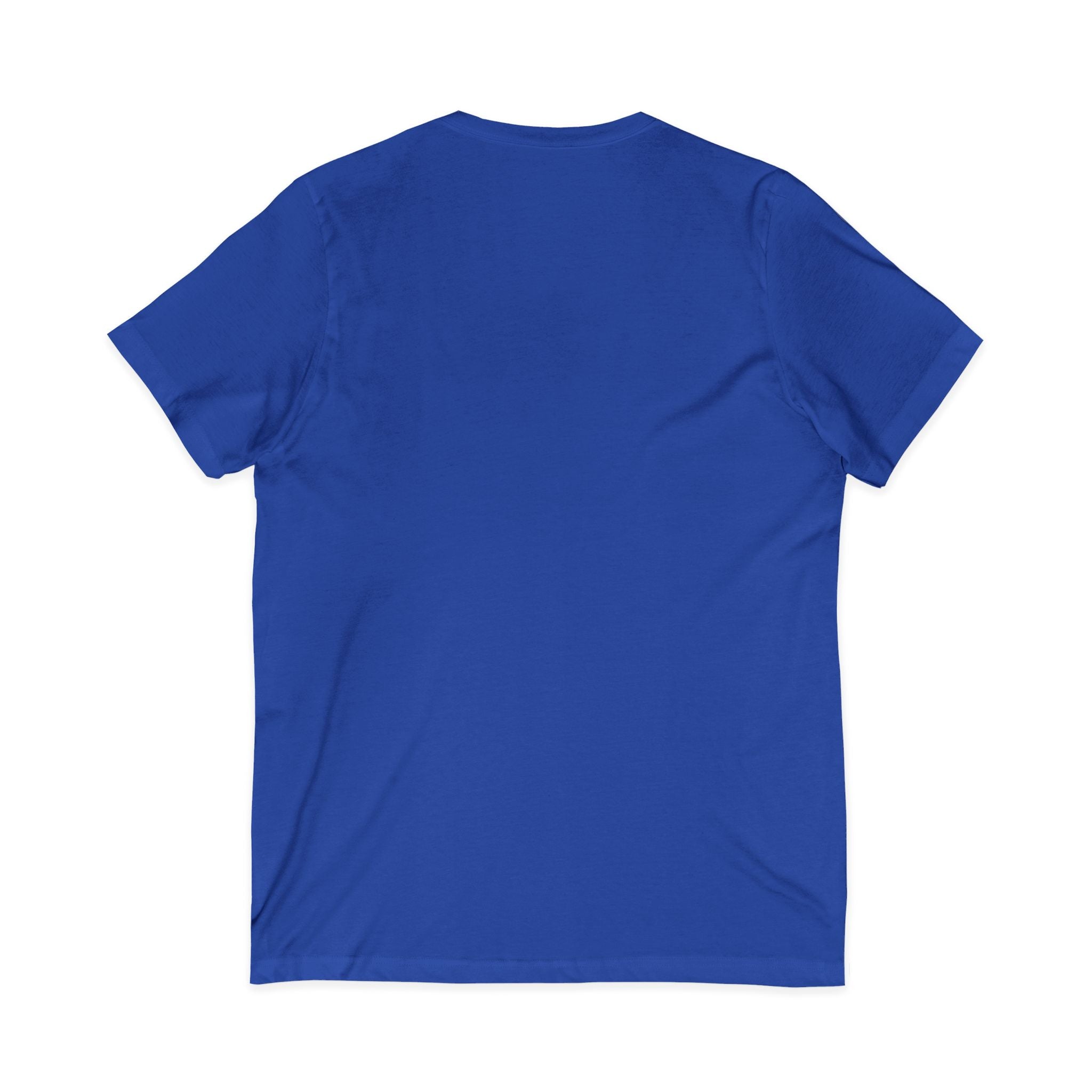 Minimal 'Grow Wild' V-Neck Tee — Small Leaf Chest Graphic, Eco Casual Shirt