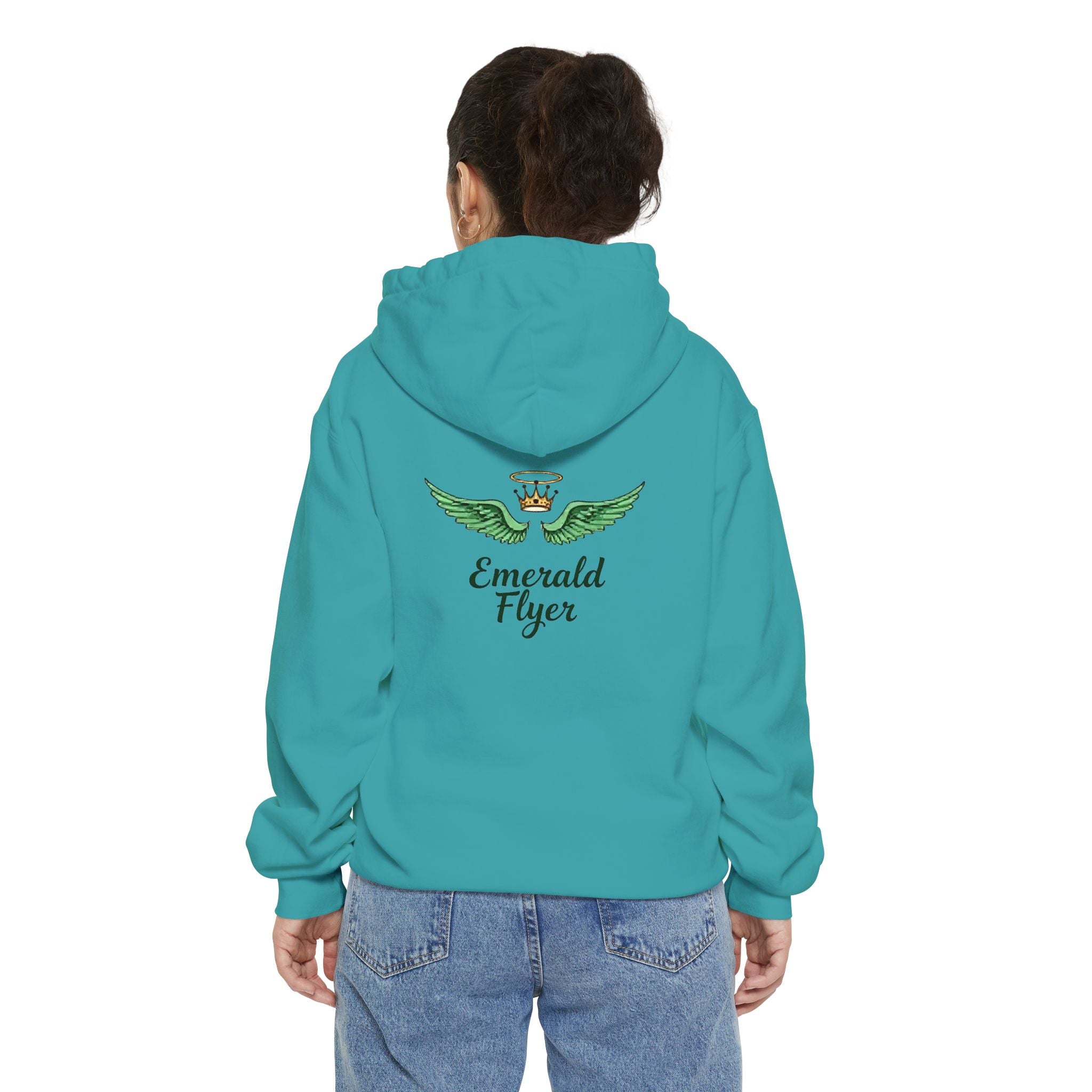 Emerald Flyer Hoodie big embroidered unisex