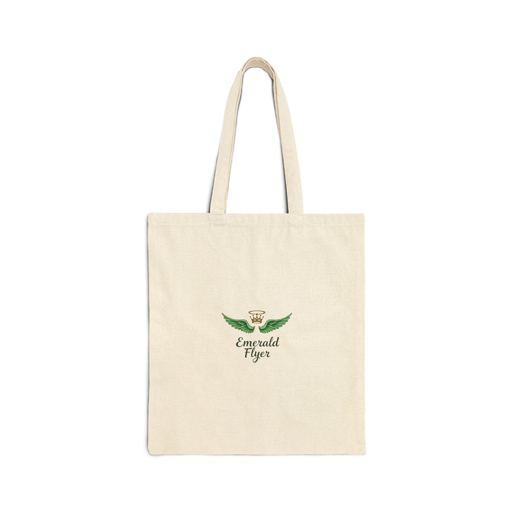 Tote Bag — Emerald Flyer Green Wings Canvas Tote