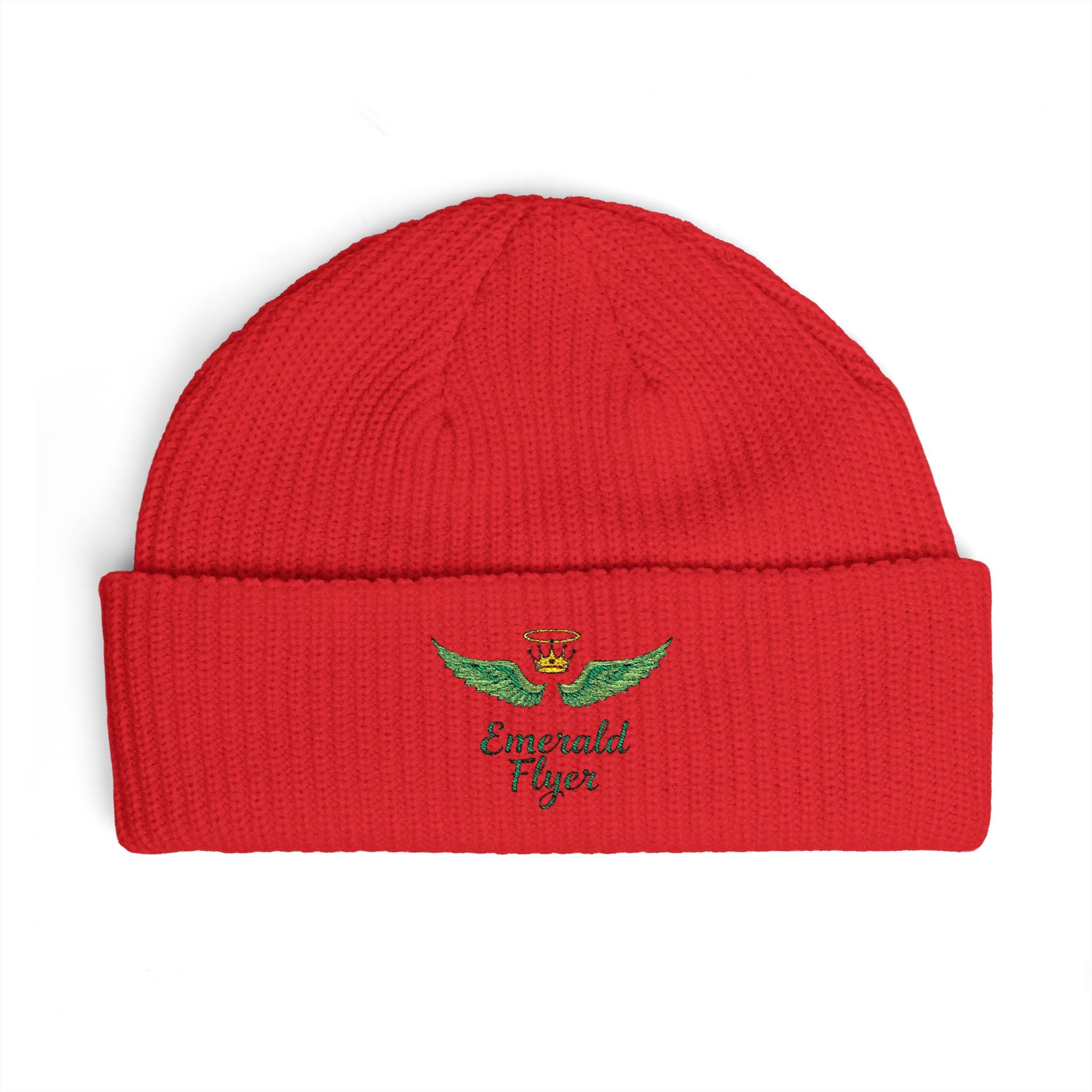 Emerald Flyer logo Cuff Beanie