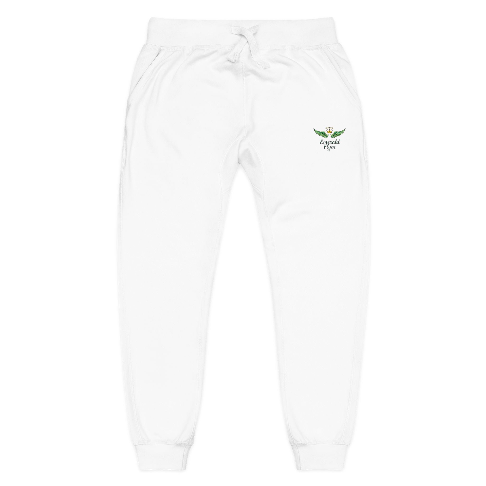 Embroidered Rose Pink Sweatpants | Cozy Fleece Joggers