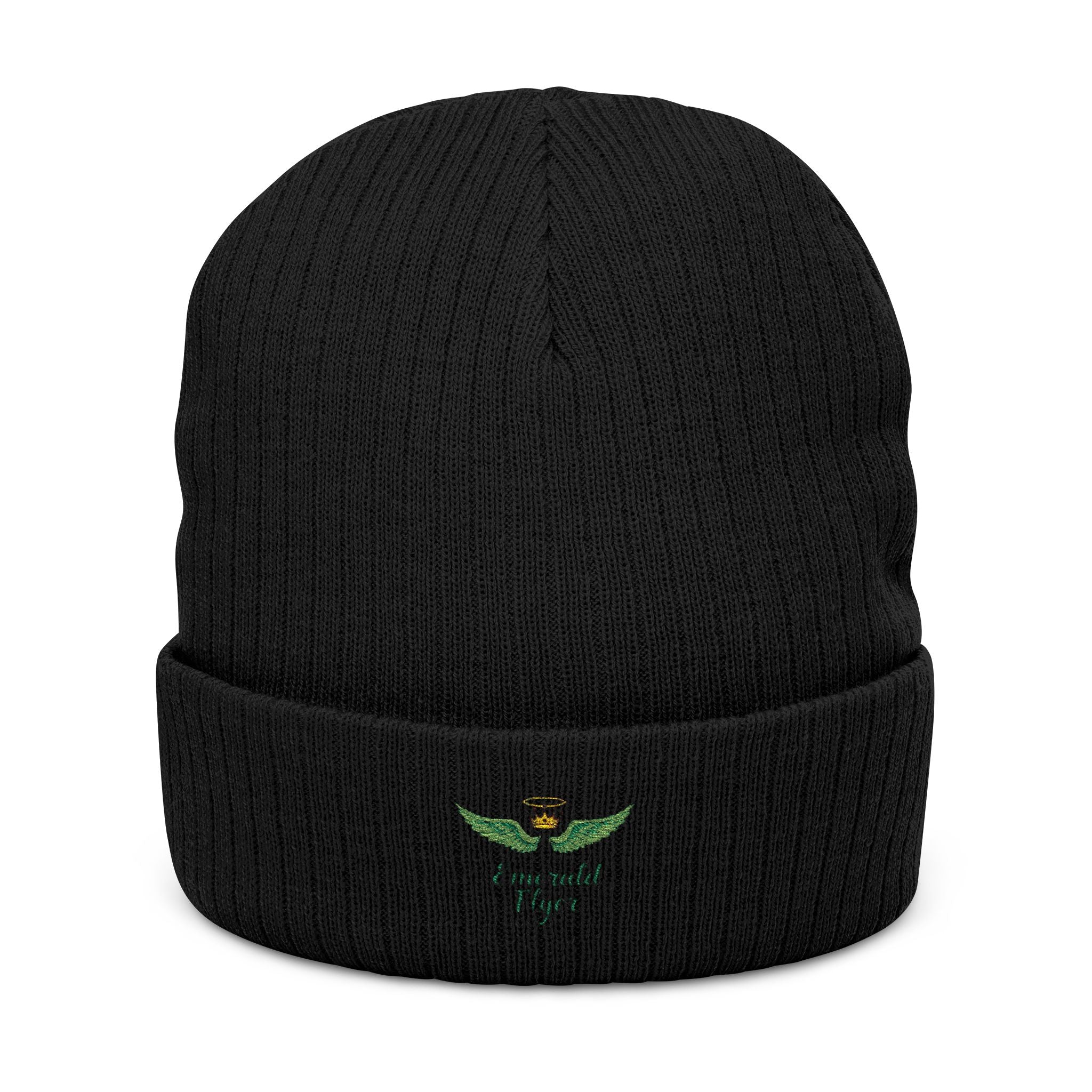 Emerald Flyer Skull Beanie